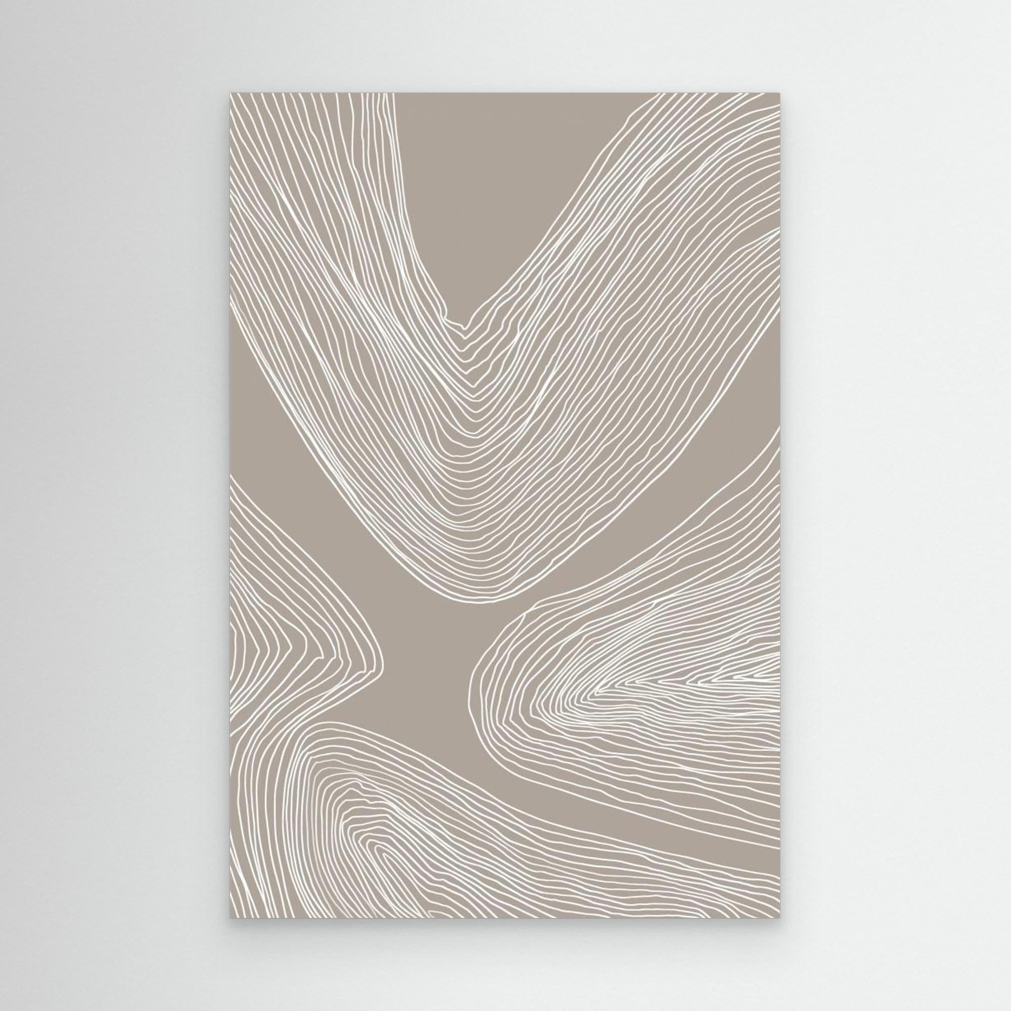 Flowing Contours Line Art