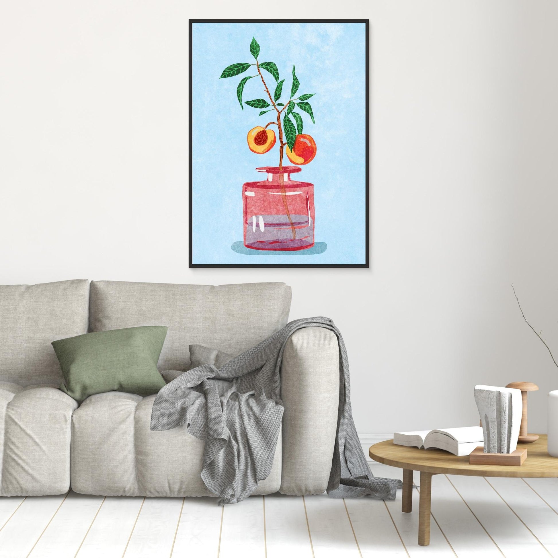 Peach Tree in Vase 
