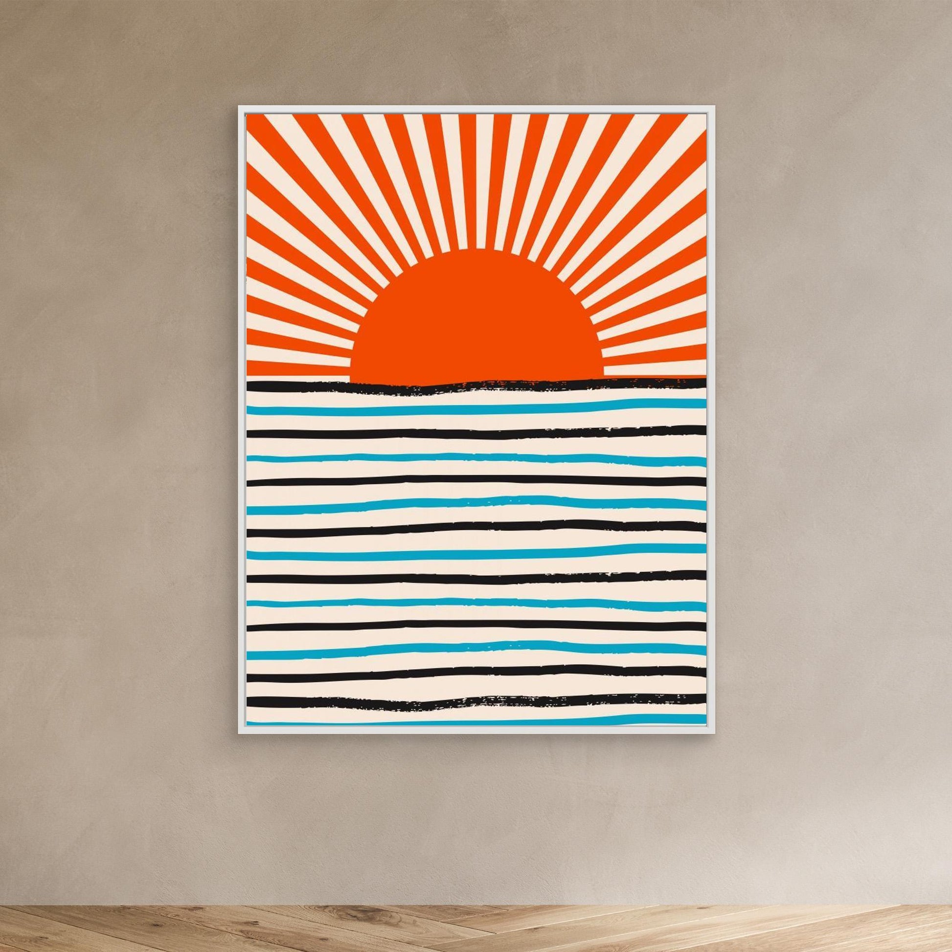 Red Sun and Sea