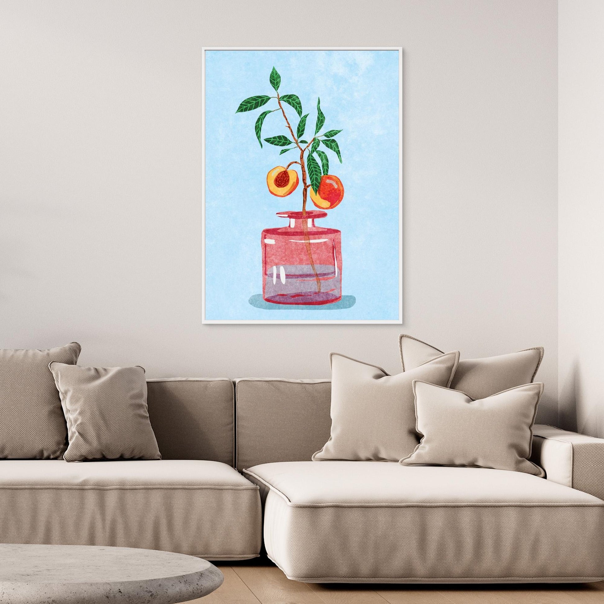 Peach Tree in Vase 