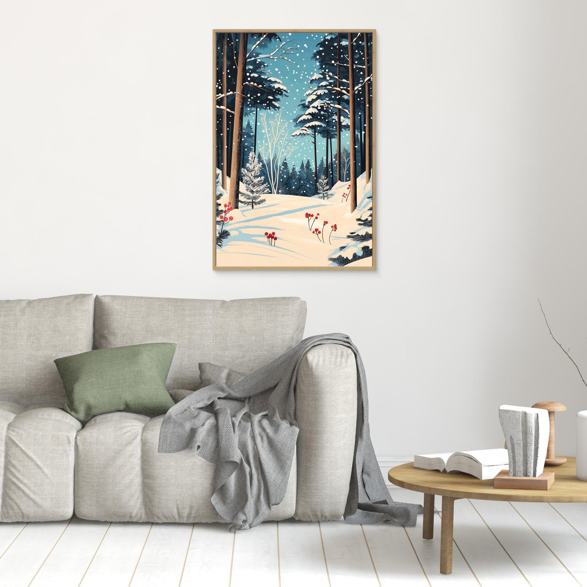 Christmas Snowy forest