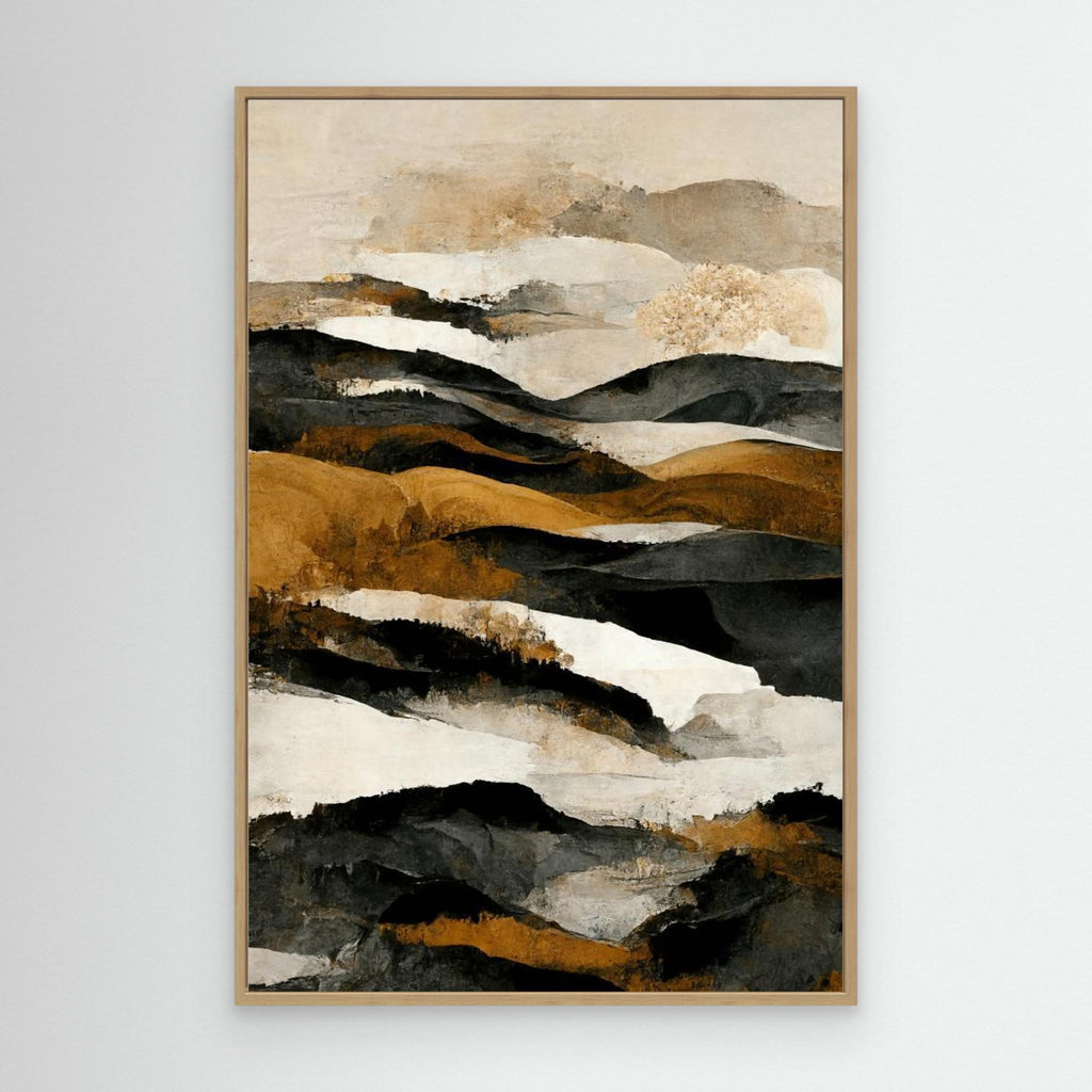 Ochre And Beige Mountains