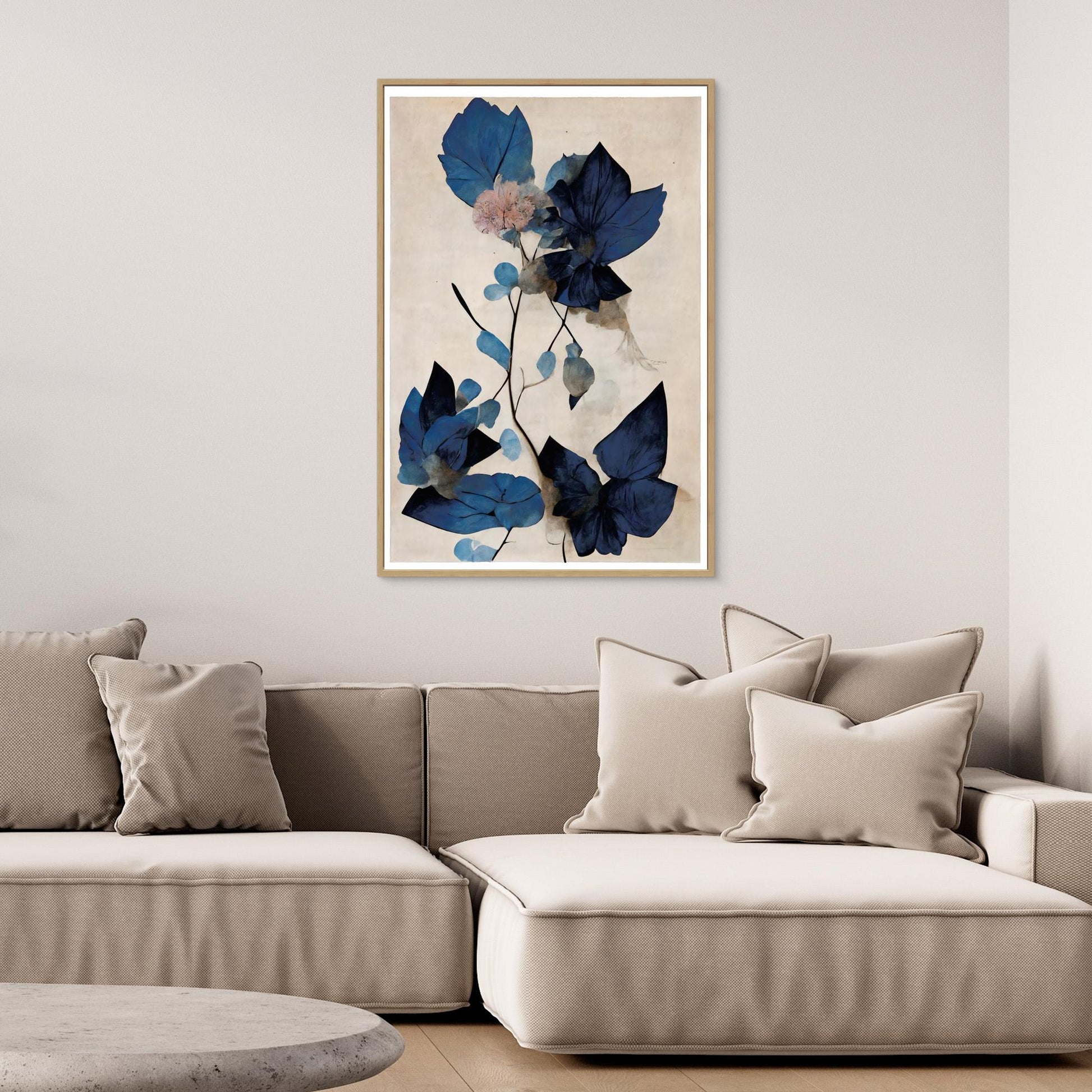 Blue Dry Flowers 