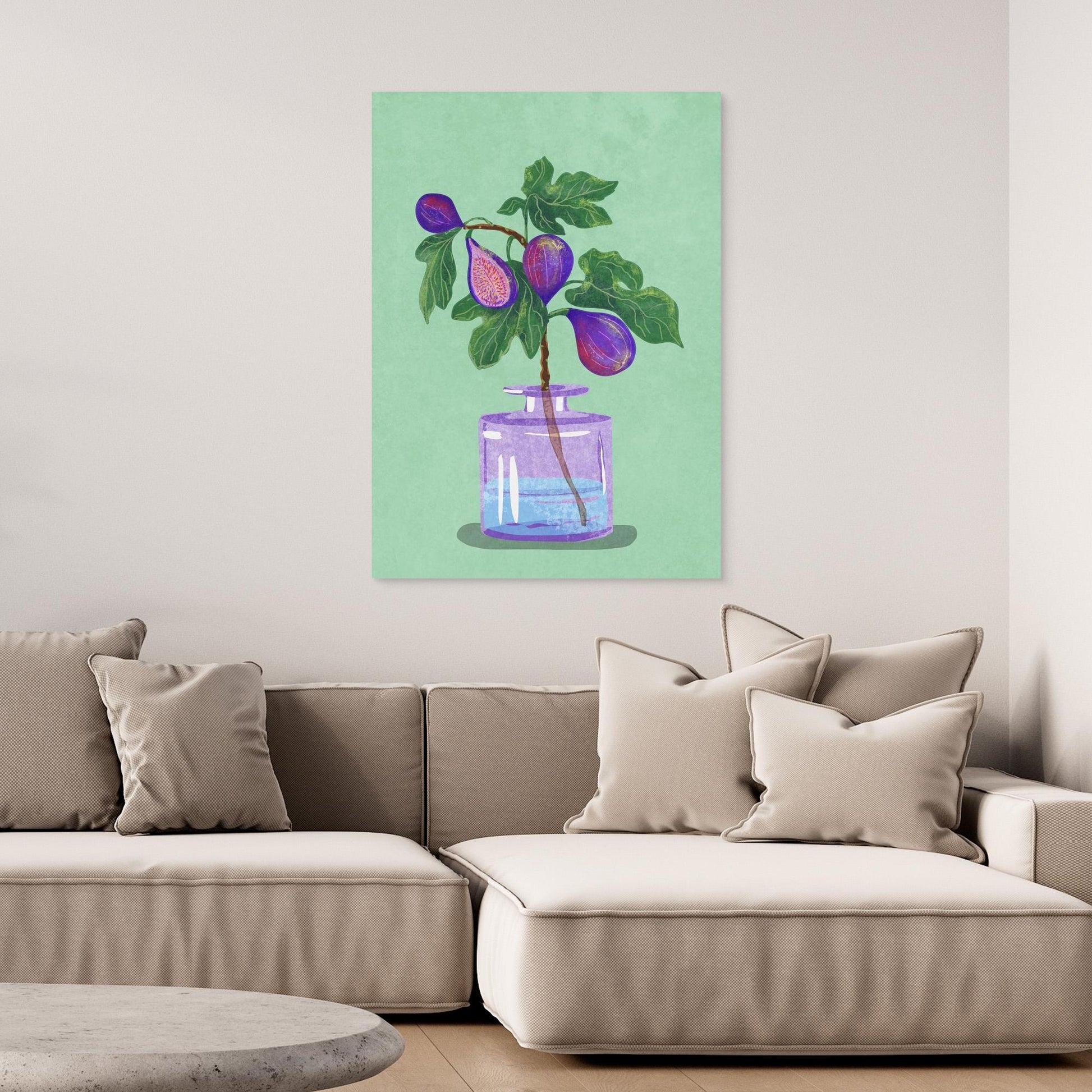 Figs Branch In Vase 