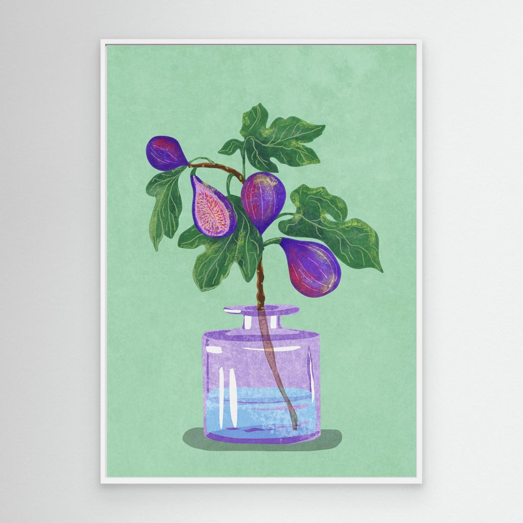 Figs Branch In Vase 