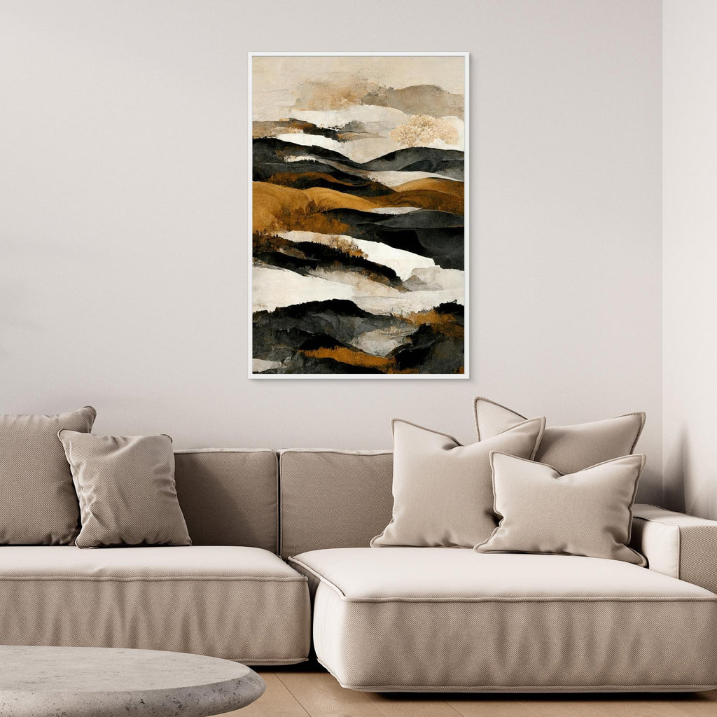 Ochre And Beige Mountains