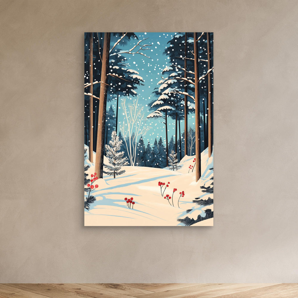 Christmas Snowy forest