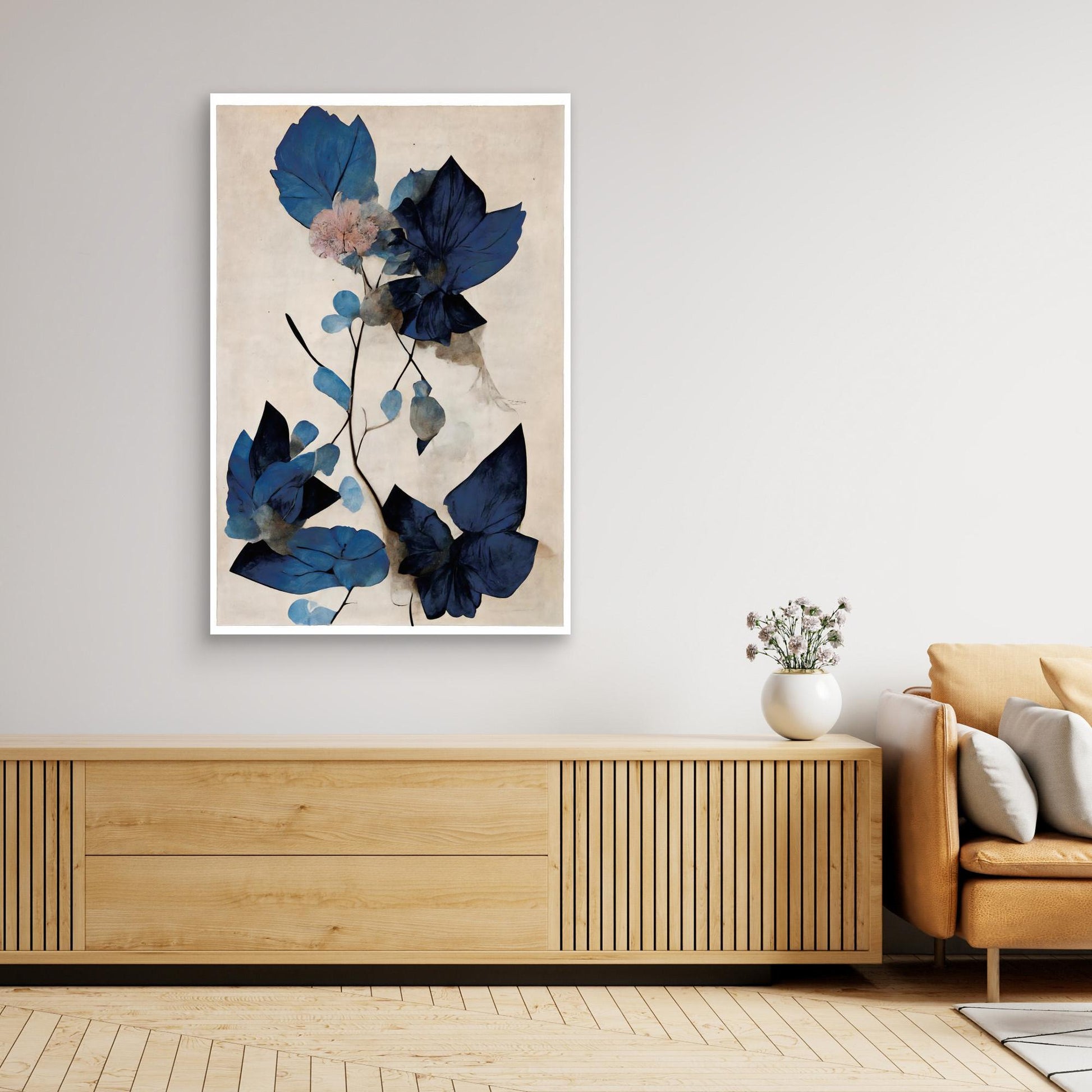 Blue Dry Flowers 