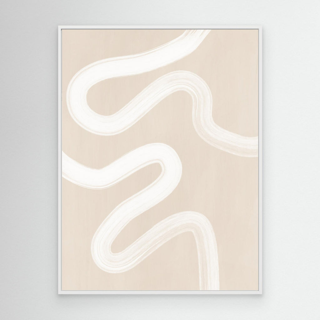 Beige One Line Drawing 