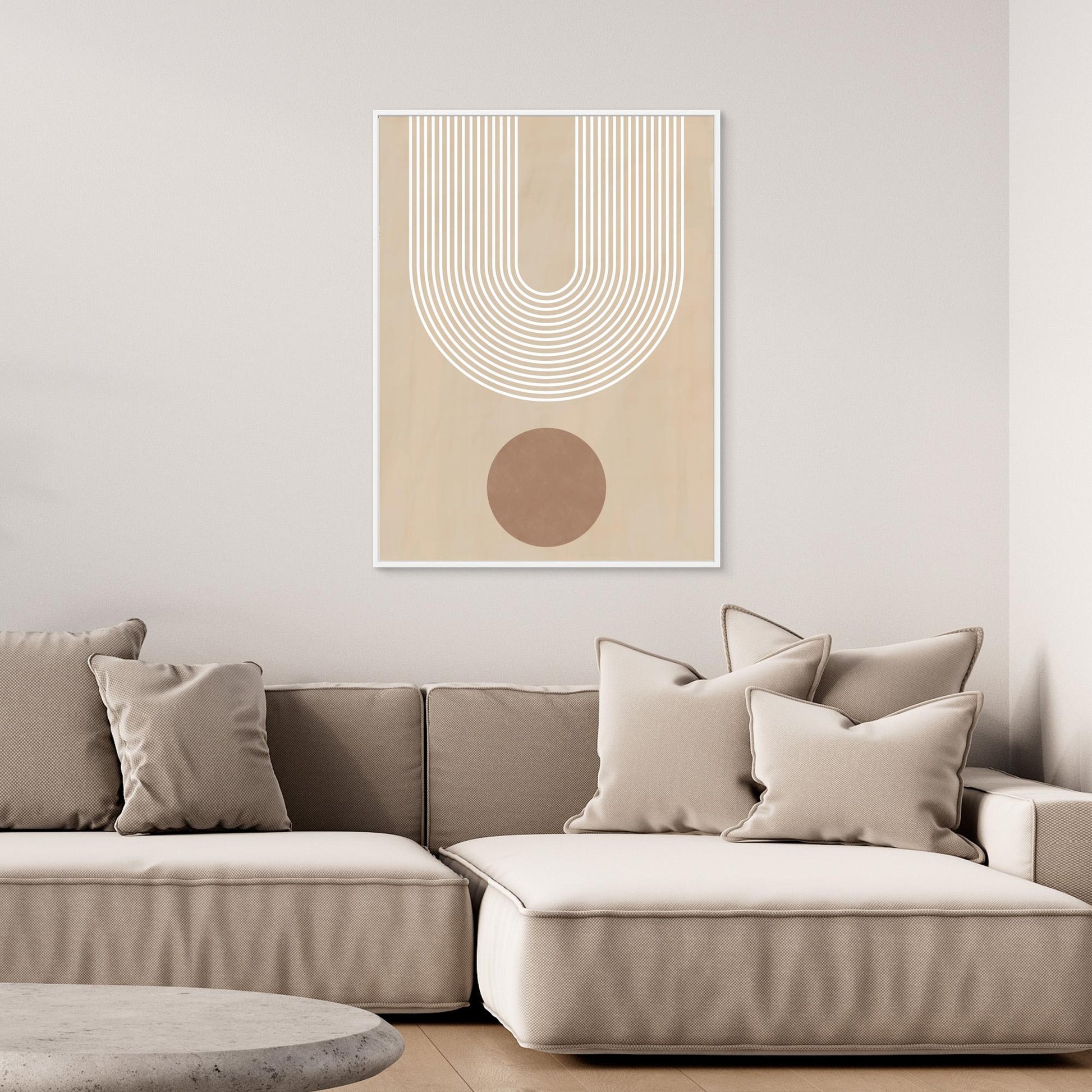 Beige Arc Poster No.3 