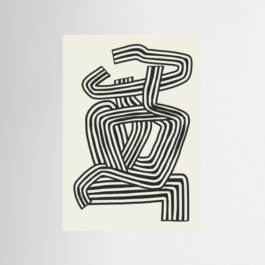 Stripe Woman Portrait 