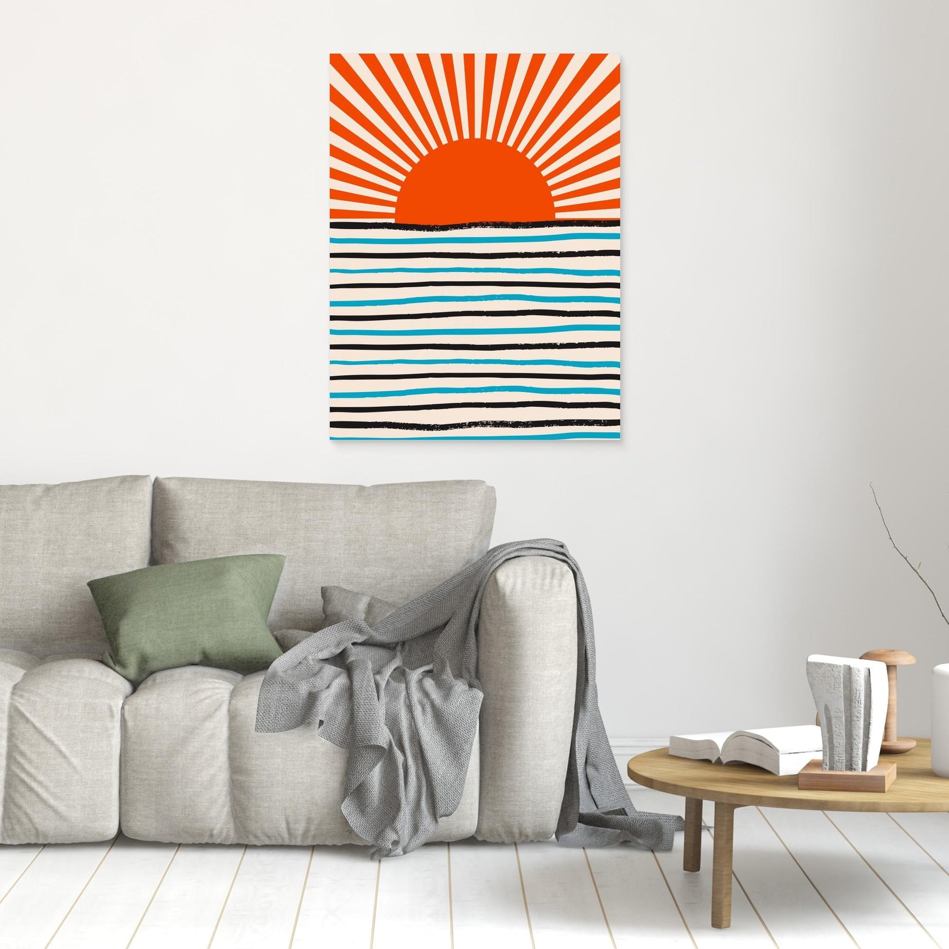 Red Sun and Sea