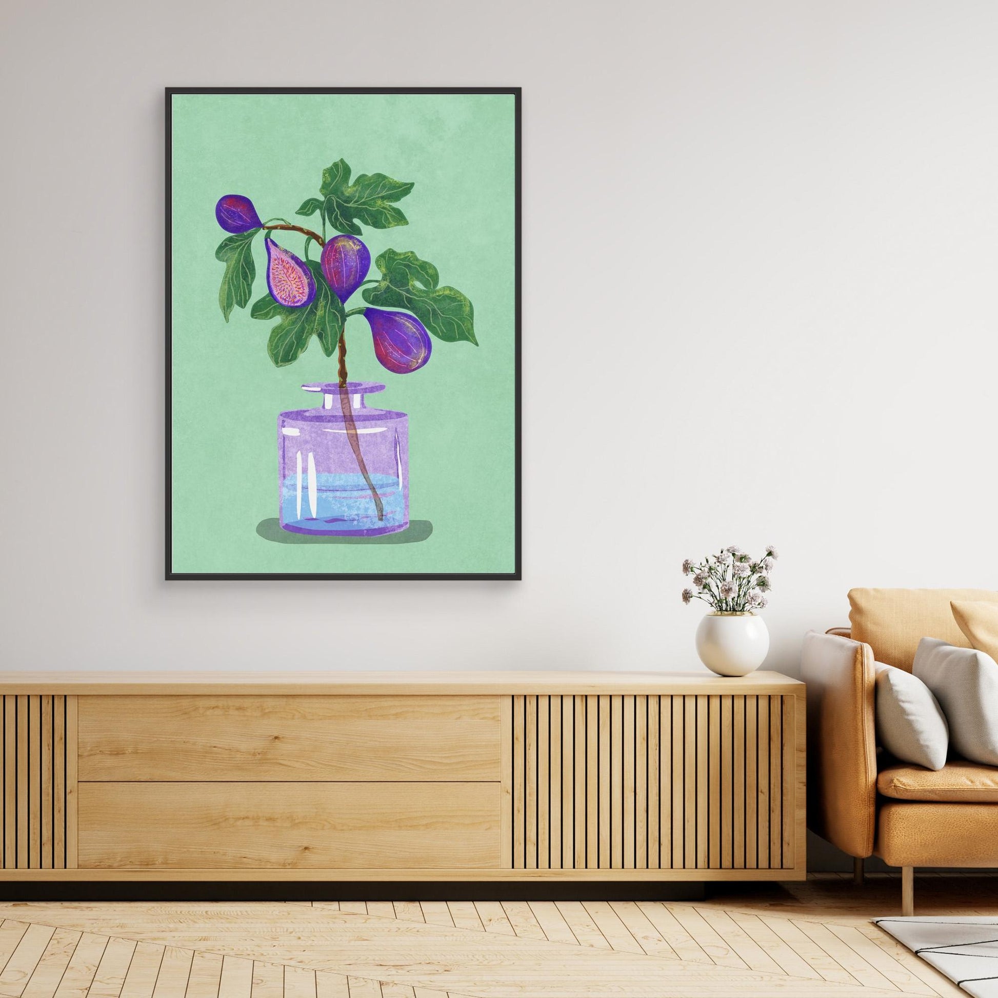 Figs Branch In Vase 