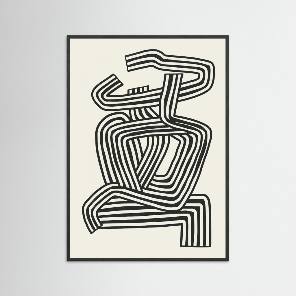 Stripe Woman Portrait 