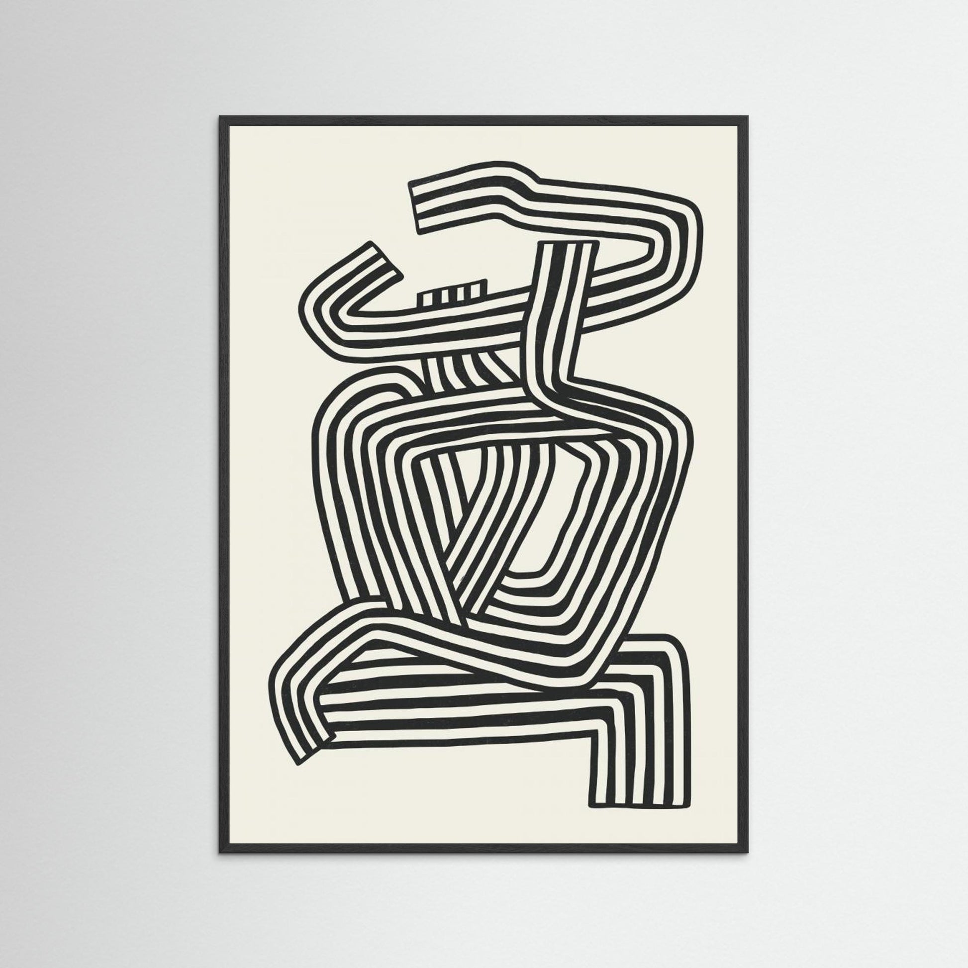 Stripe Woman Portrait 