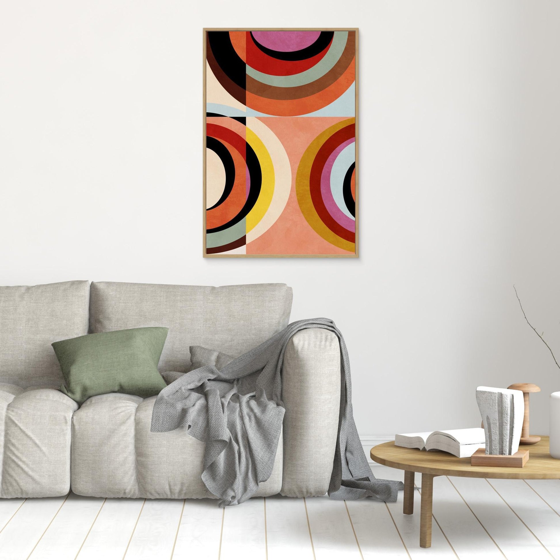 Warm Colors Bauhaus Geometry3 