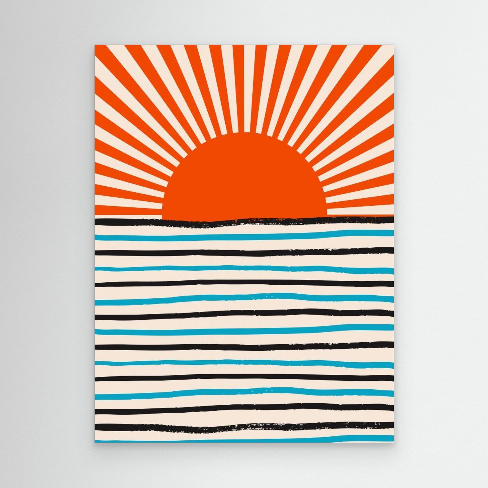 Red Sun and Sea