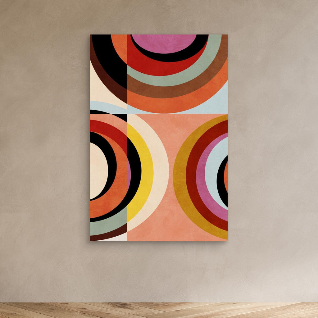 Warm Colors Bauhaus Geometry3 