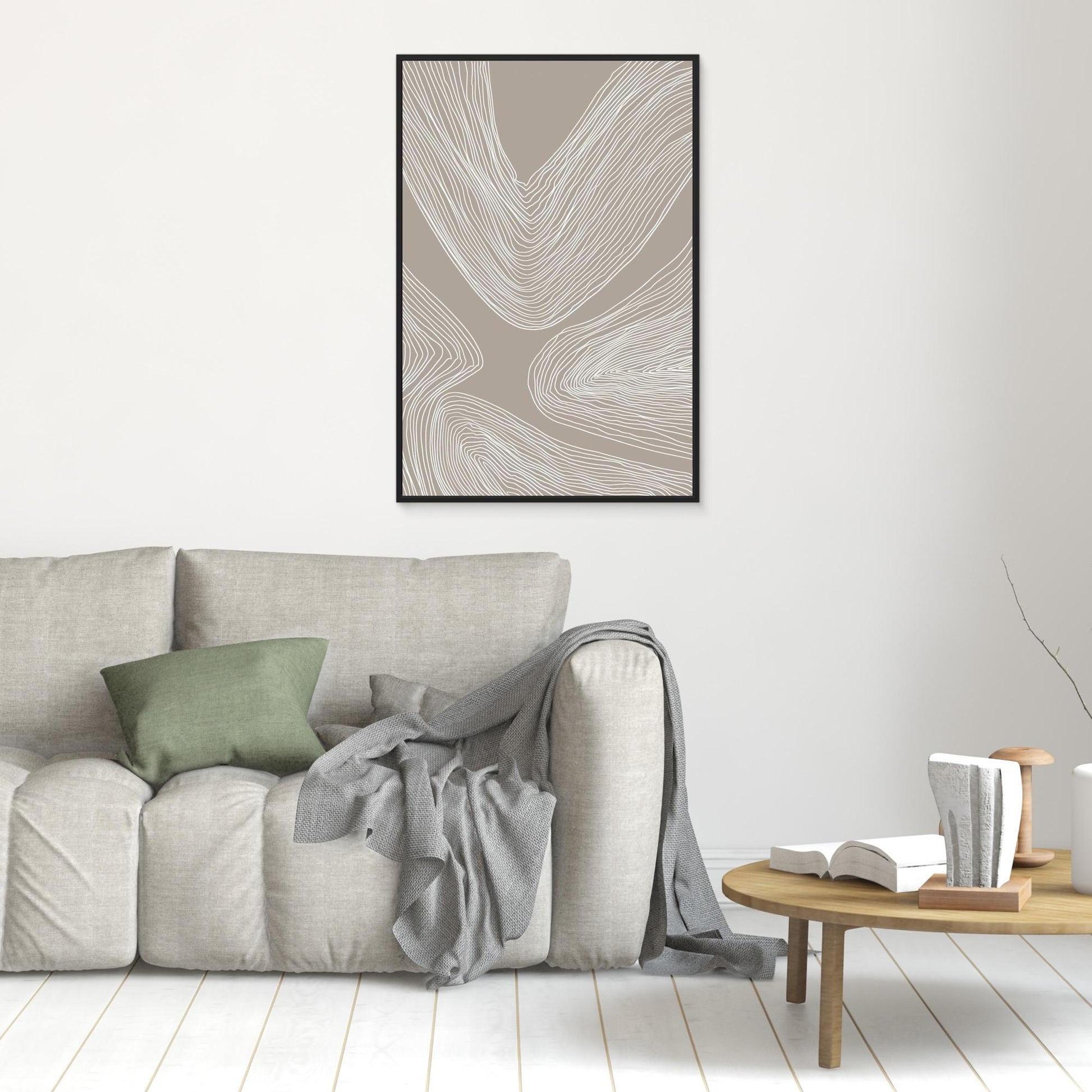 Flowing Contours Line Art