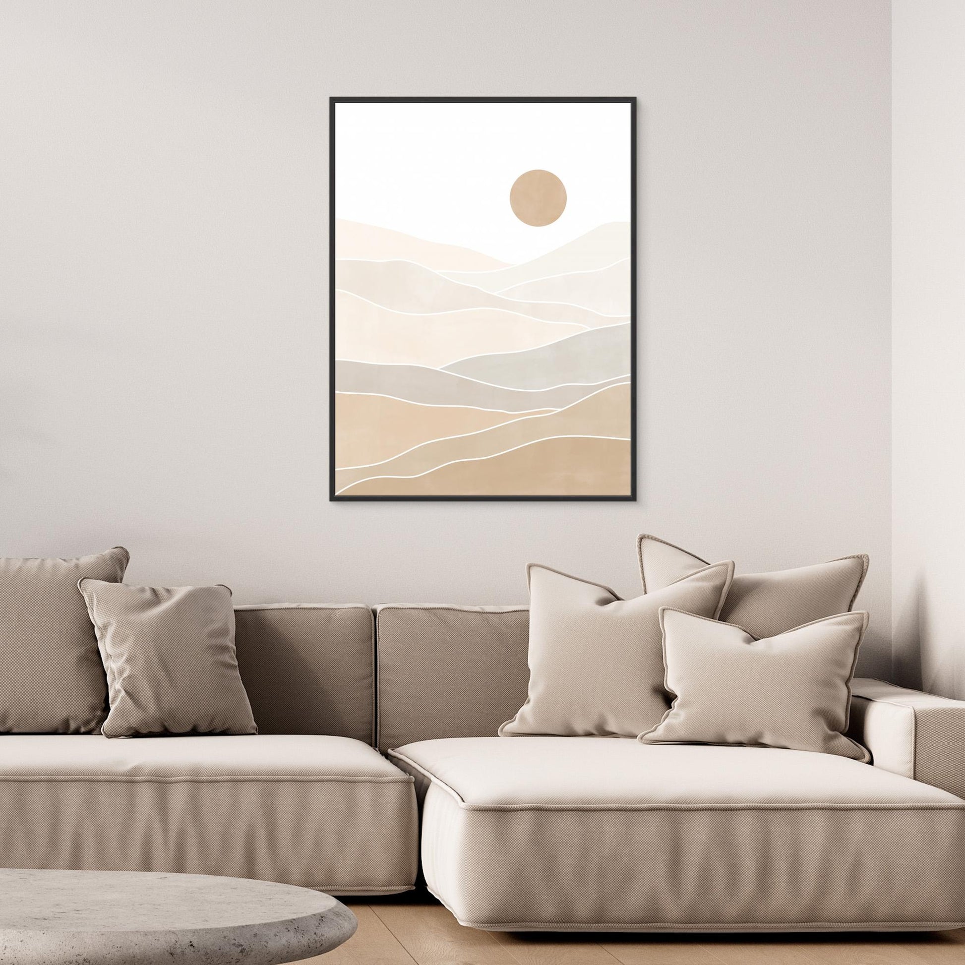 Abstract Beige Landscape 