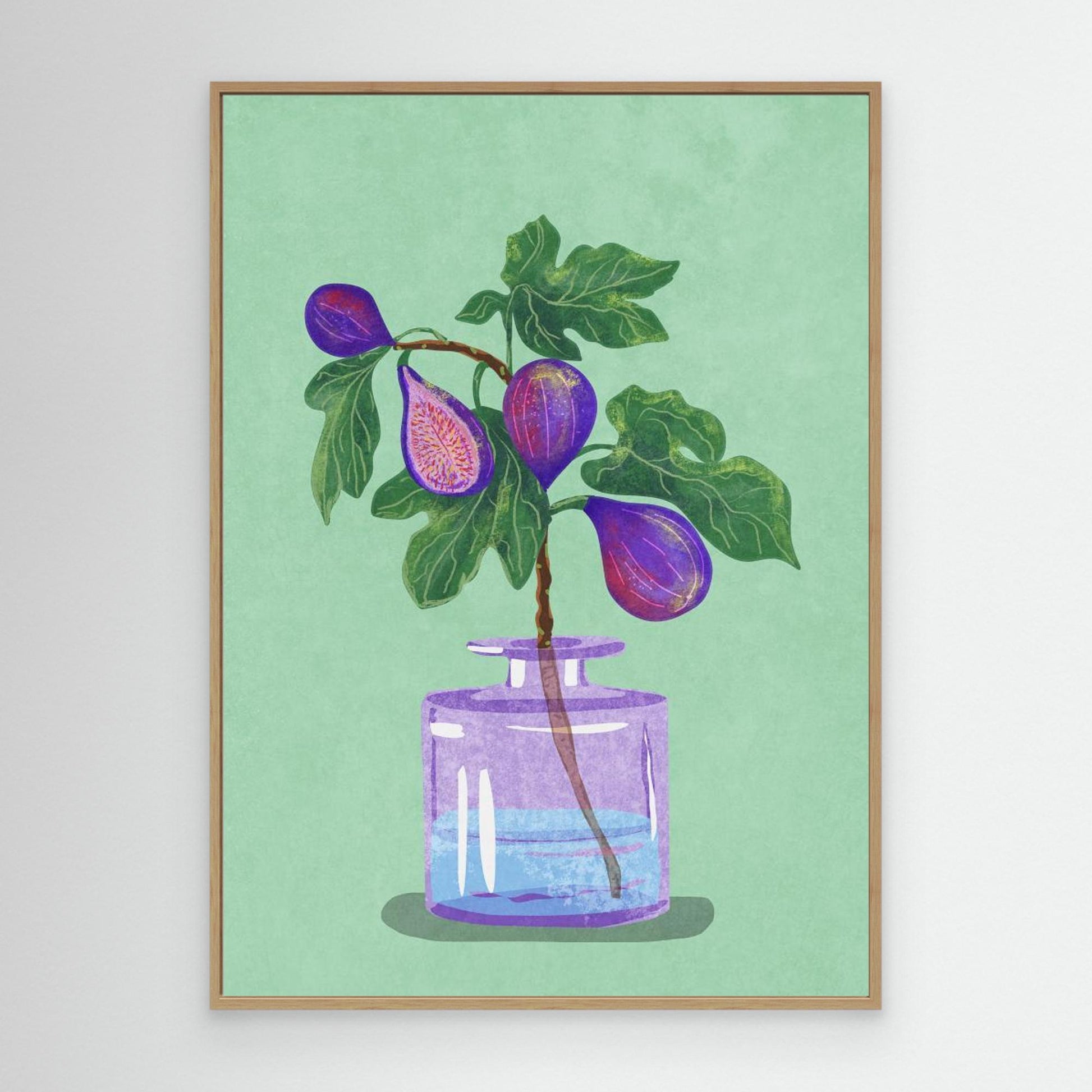 Figs Branch In Vase 