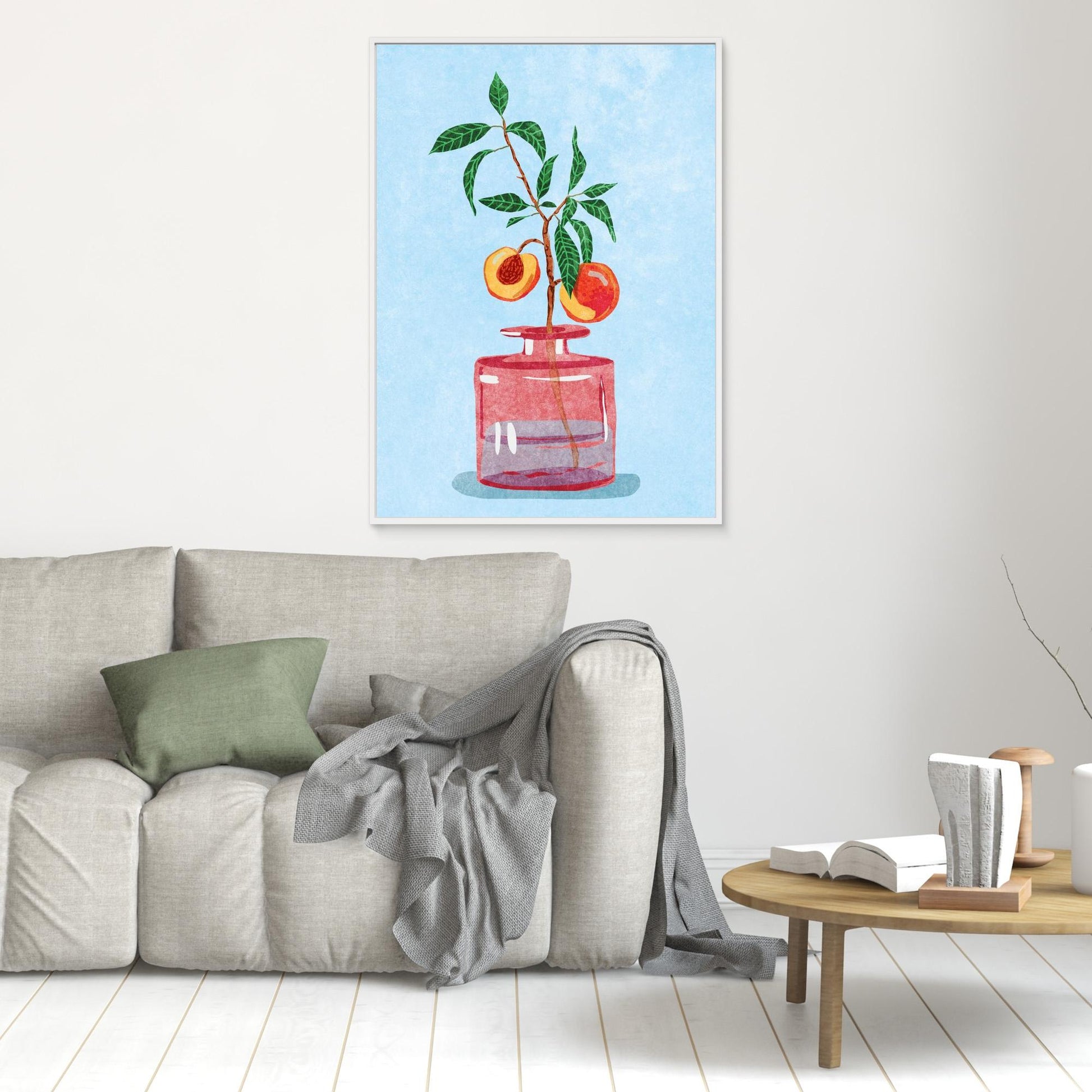 Peach Tree in Vase 