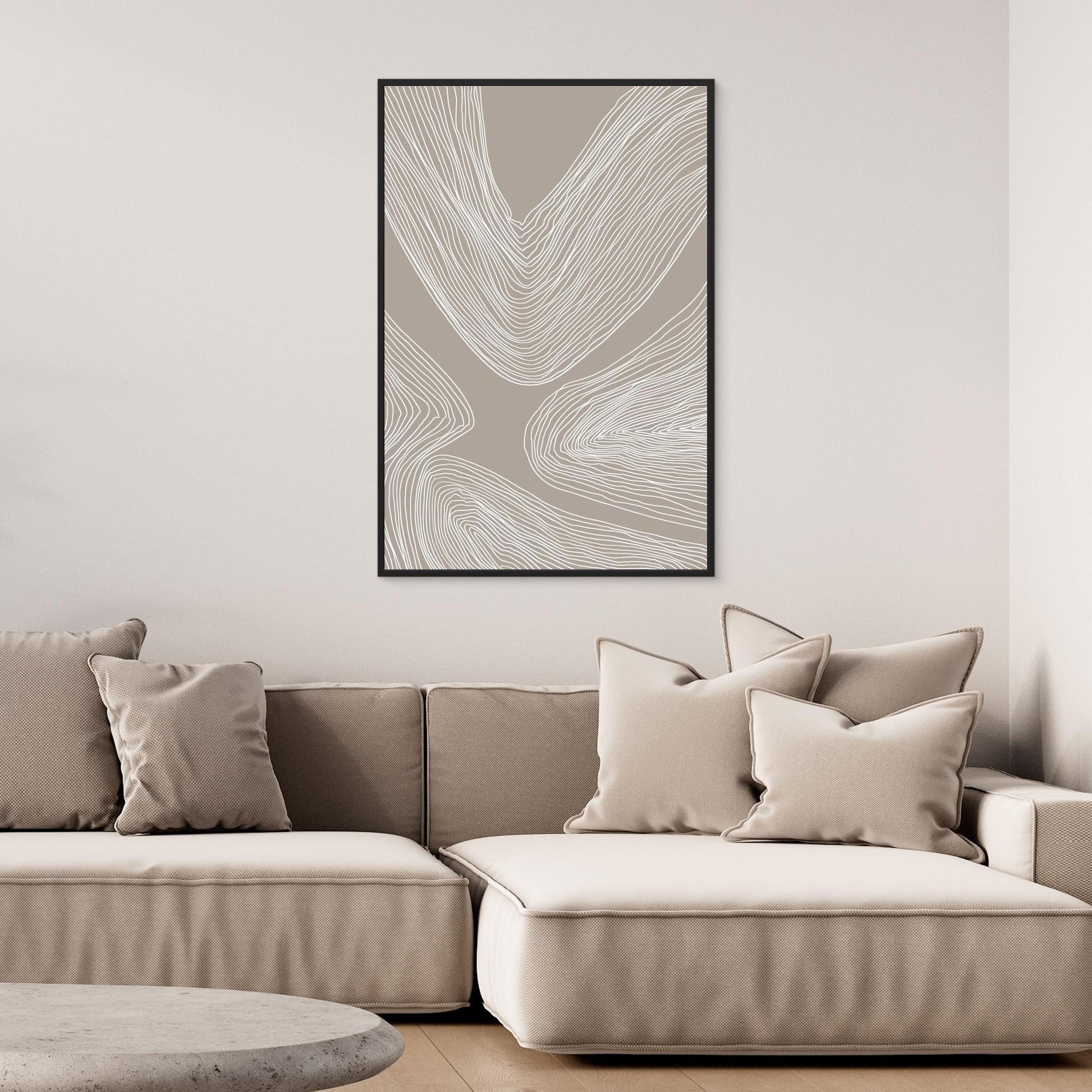 Flowing Contours Line Art