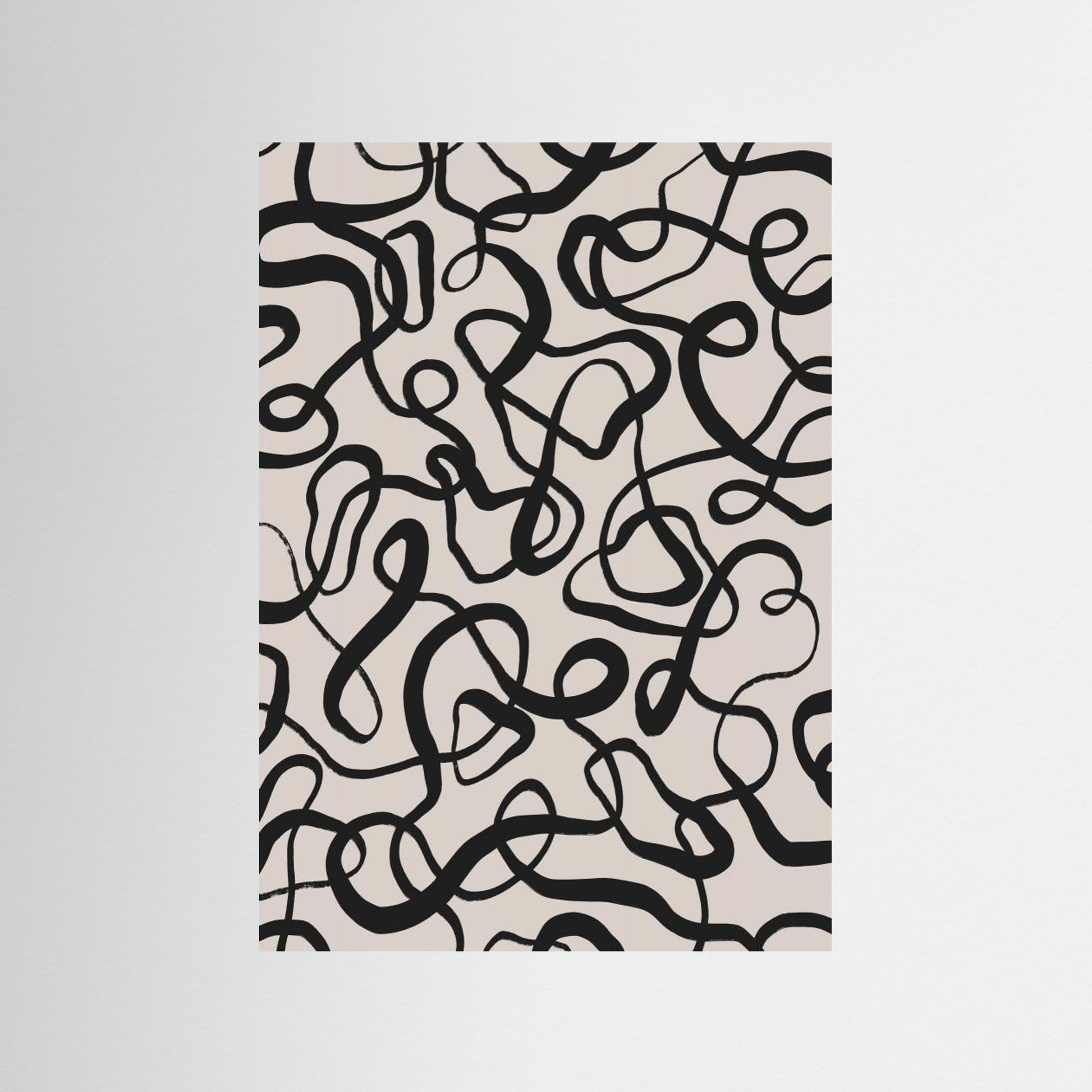 Simple Black Loops Pattern 