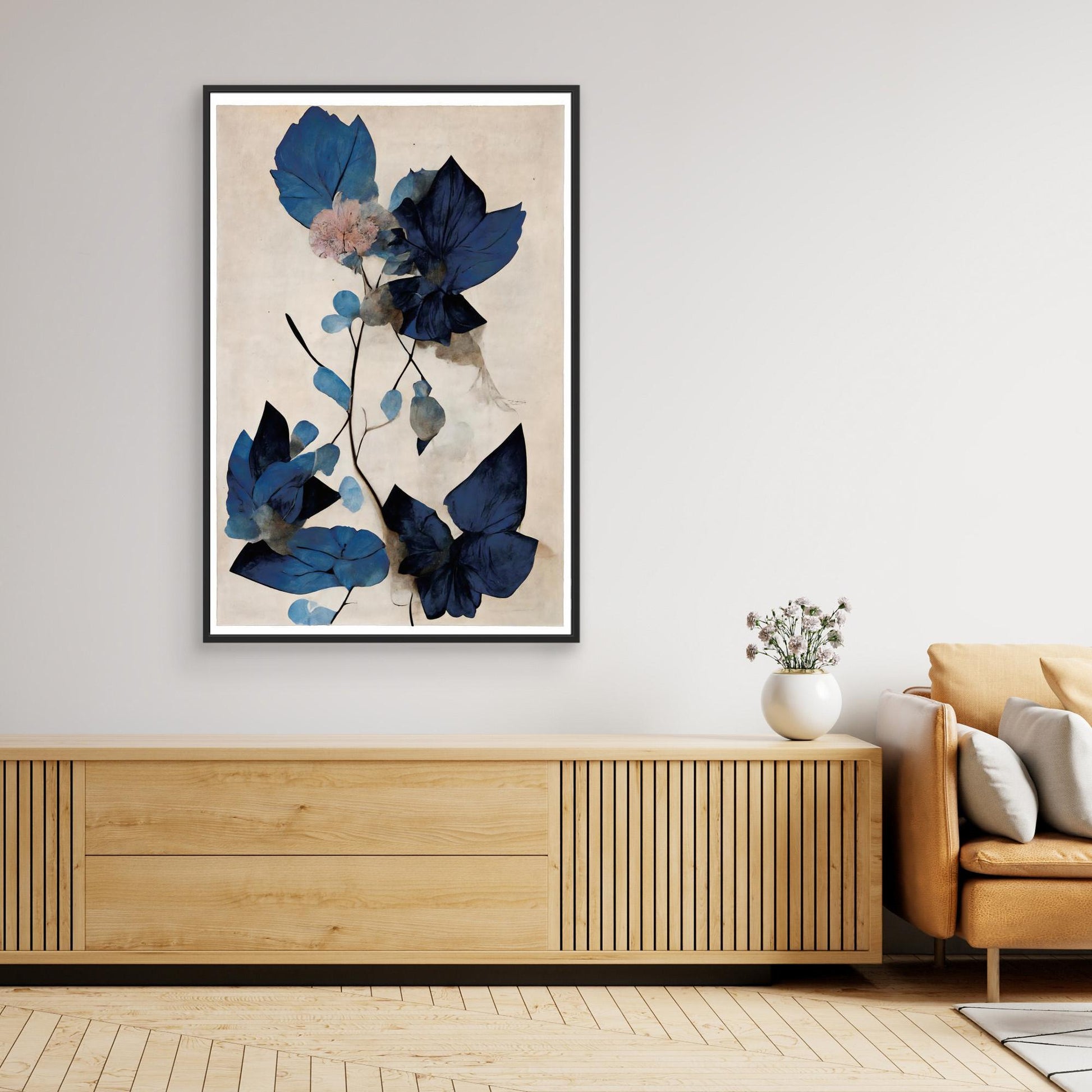 Blue Dry Flowers 