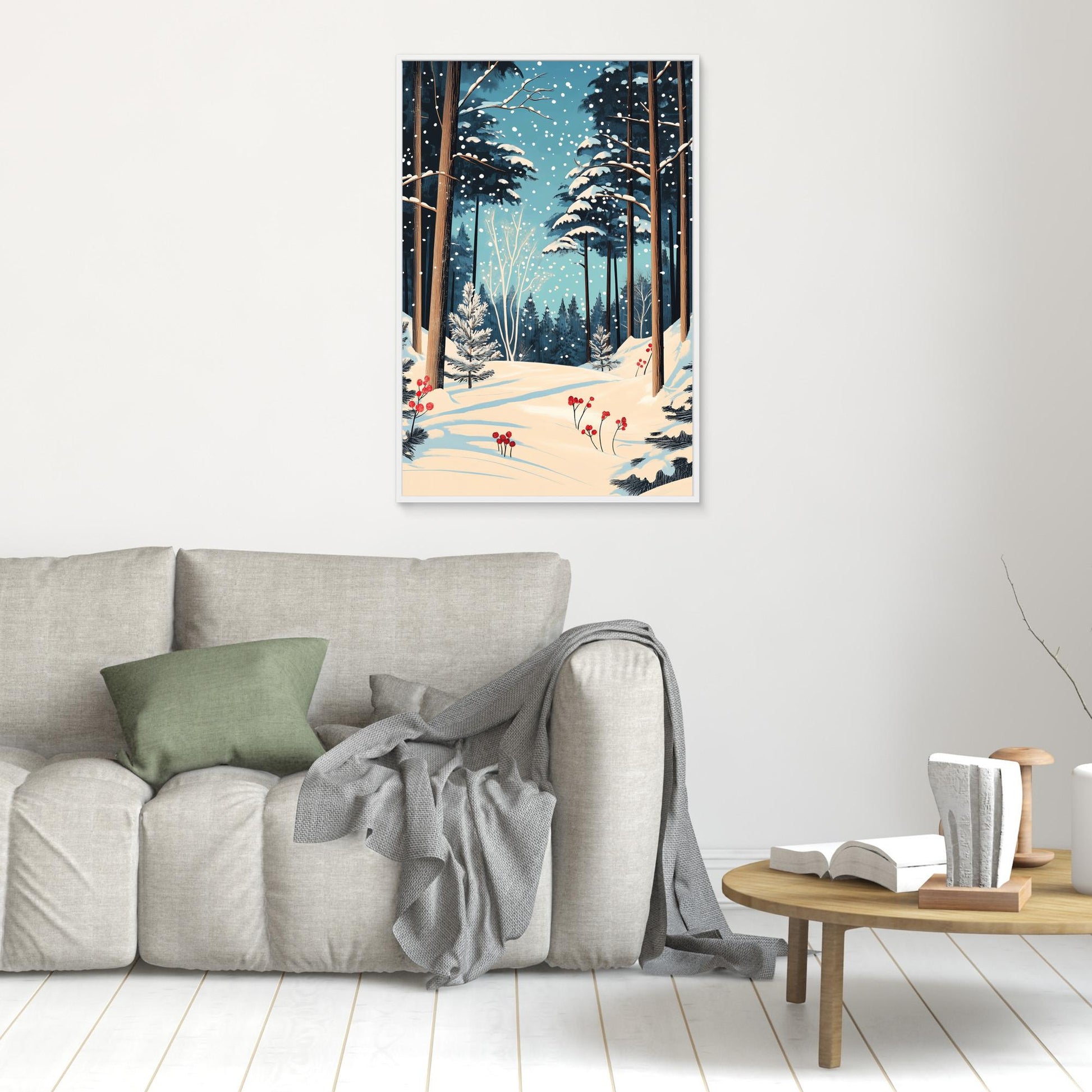 Christmas Snowy forest