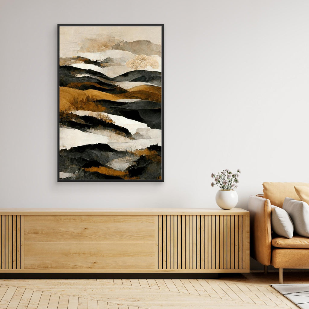 Ochre And Beige Mountains