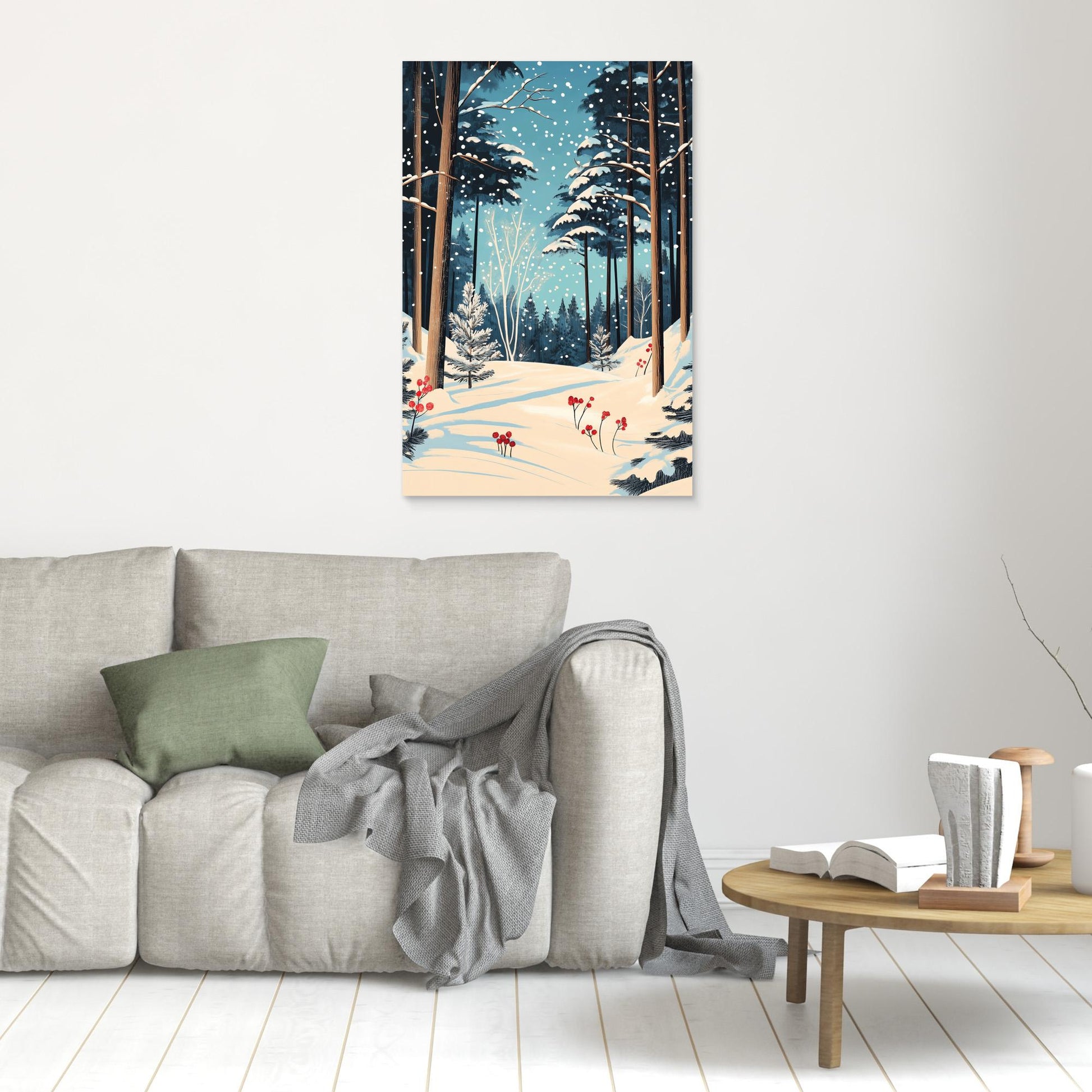 Christmas Snowy forest