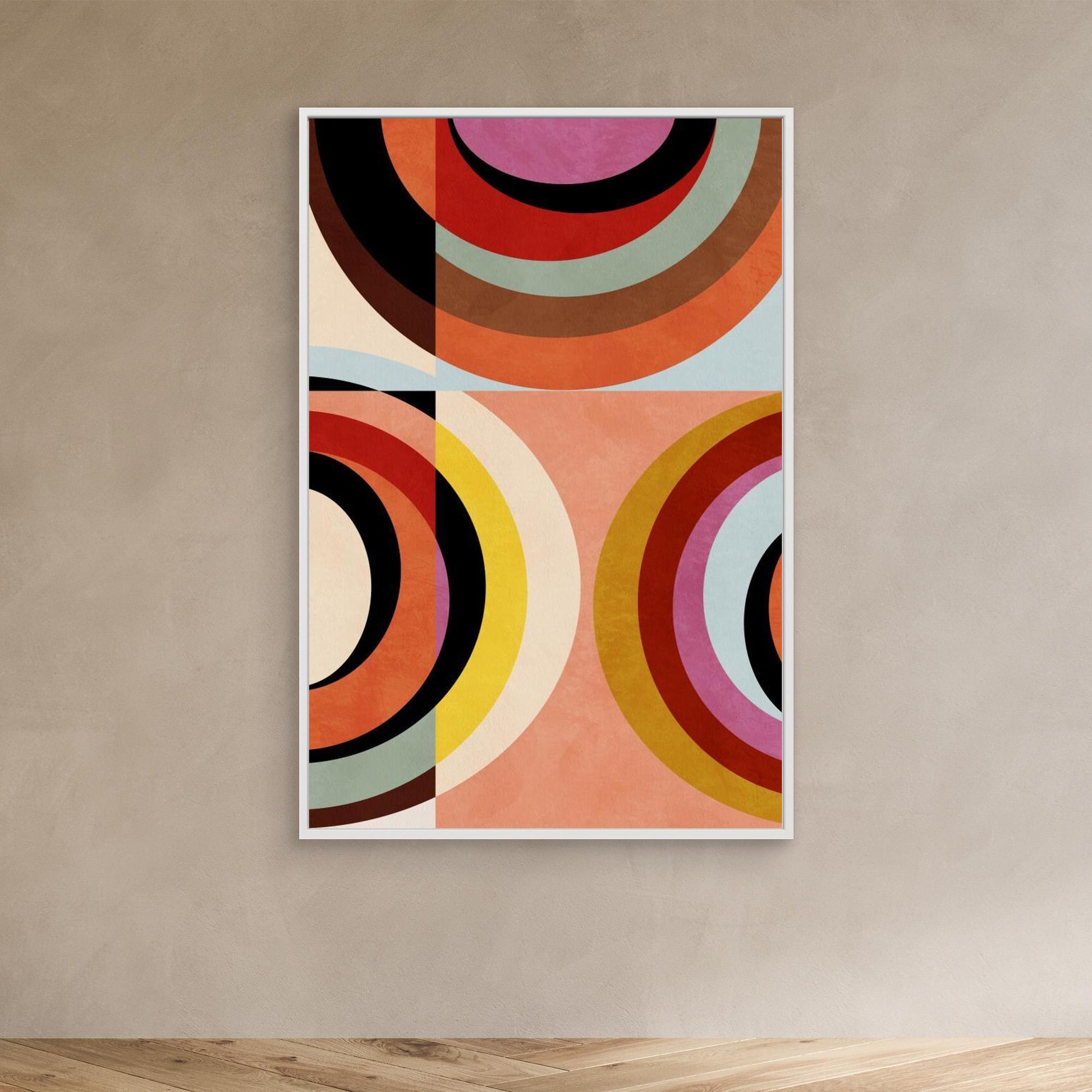 Warm Colors Bauhaus Geometry3 