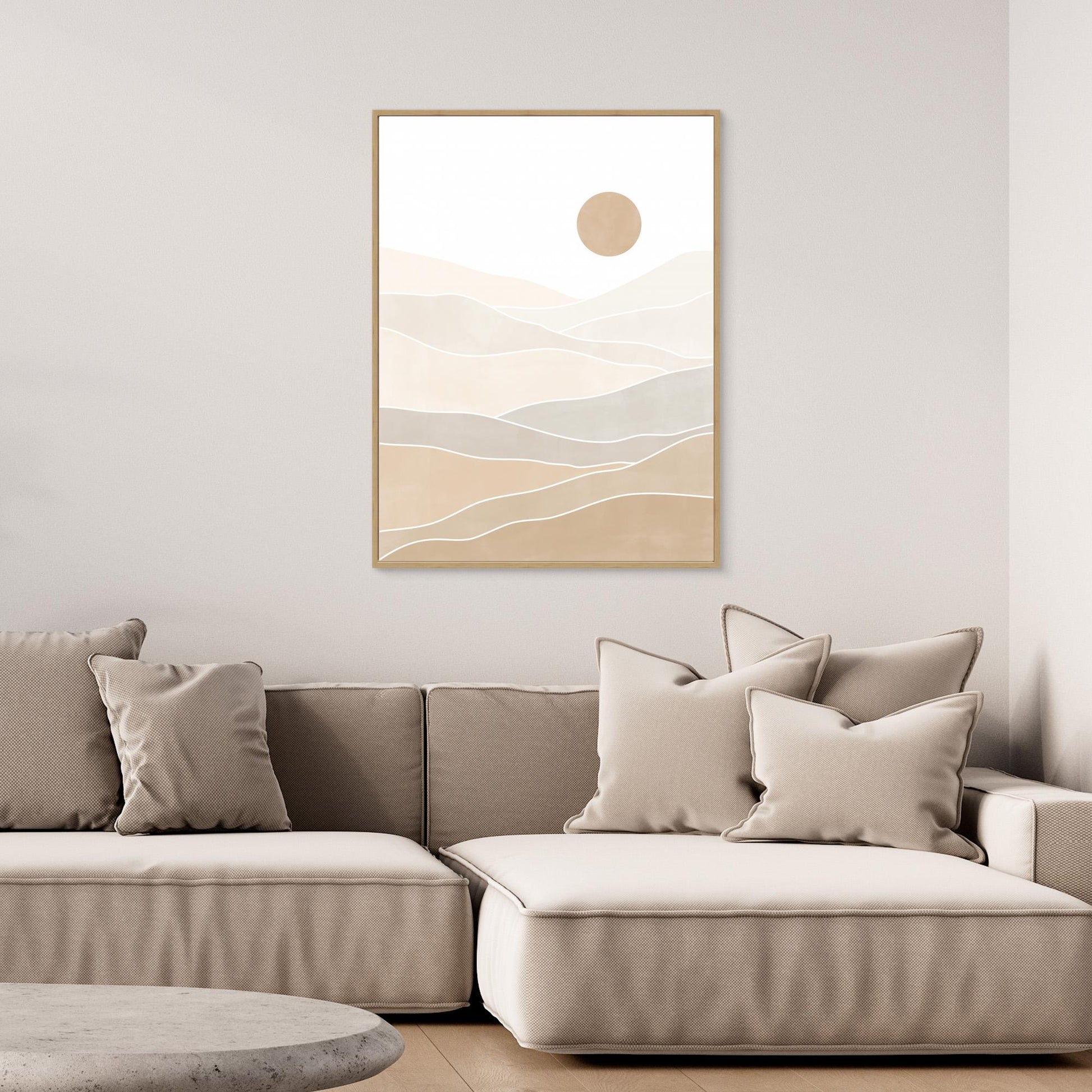 Abstract Beige Landscape 
