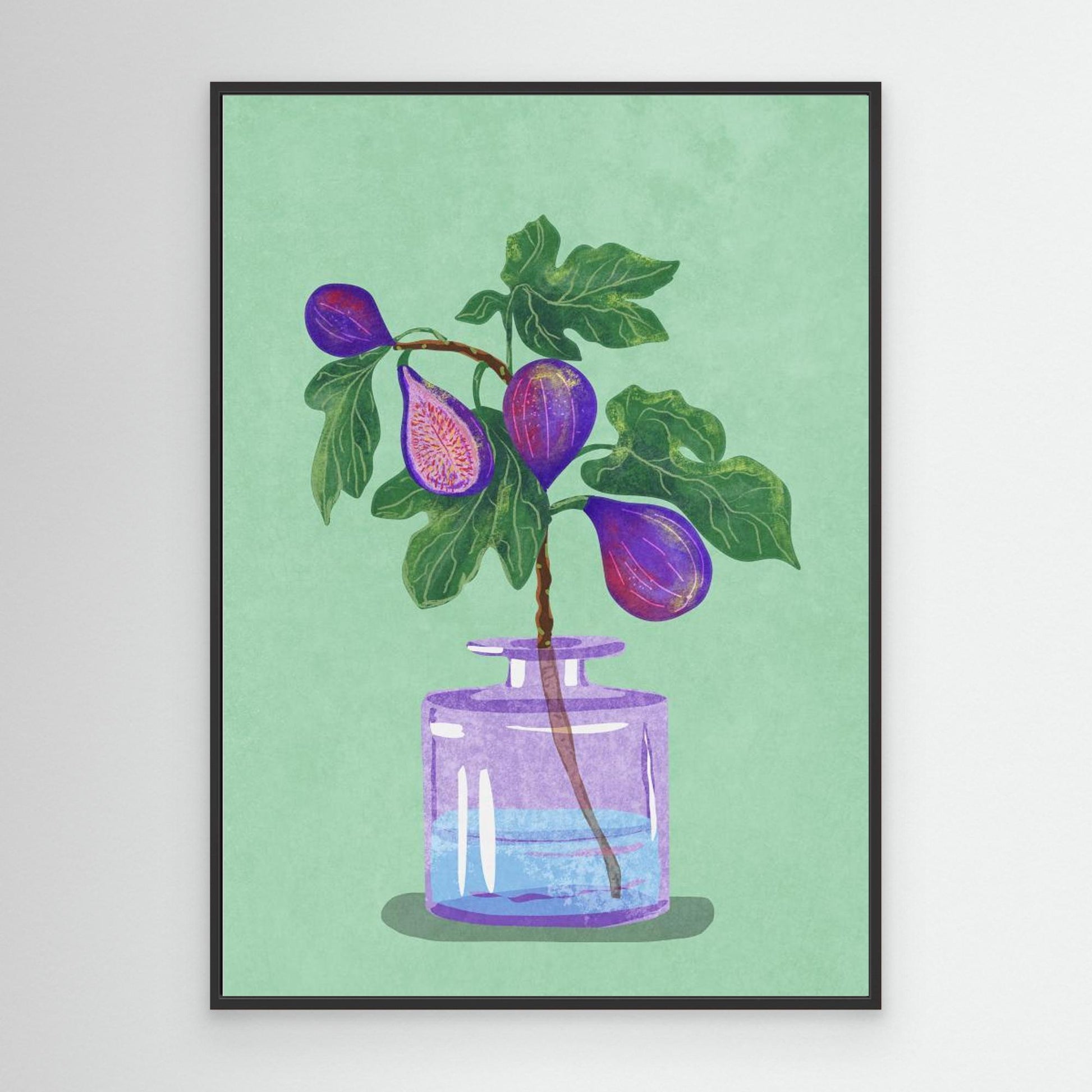 Figs Branch In Vase 