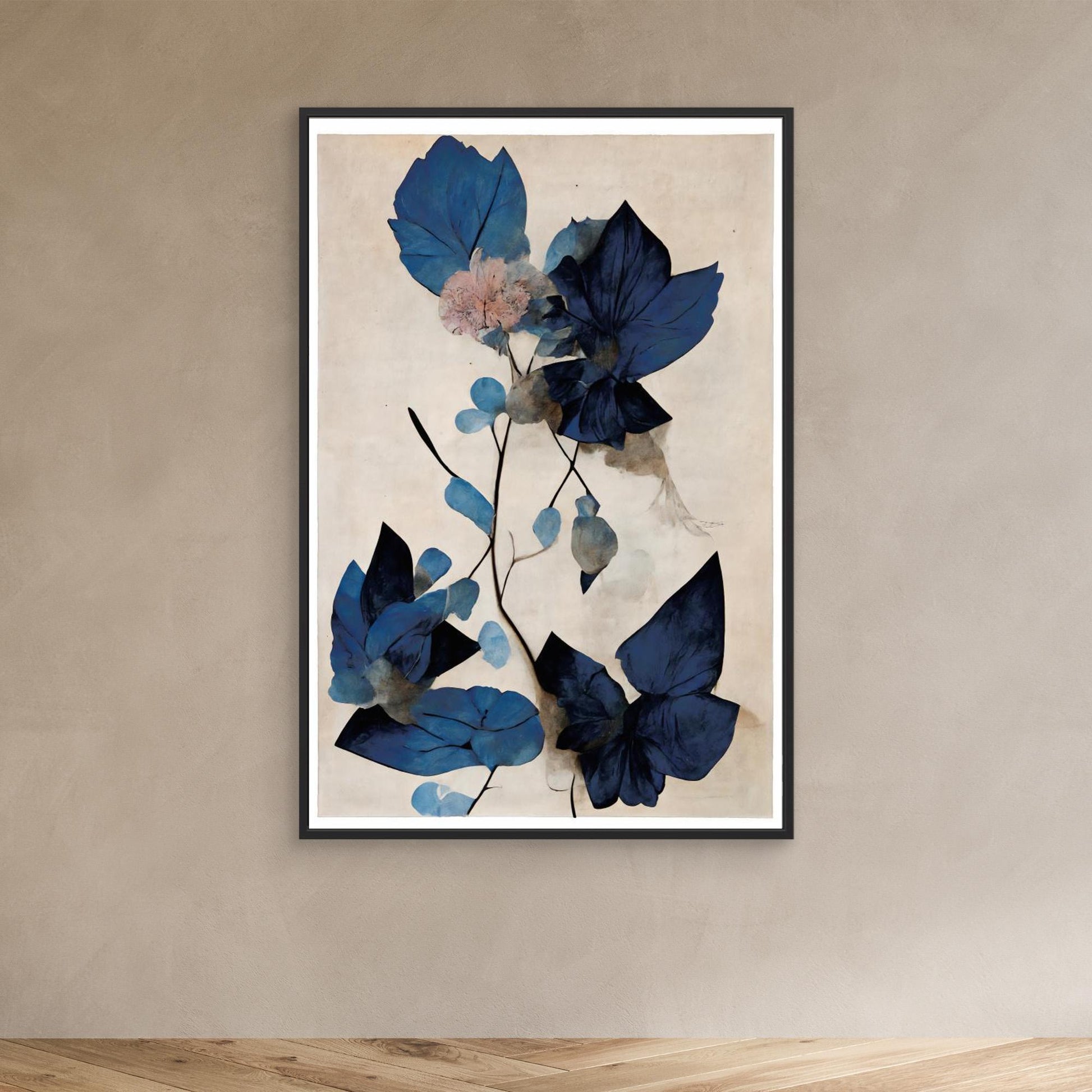 Blue Dry Flowers 