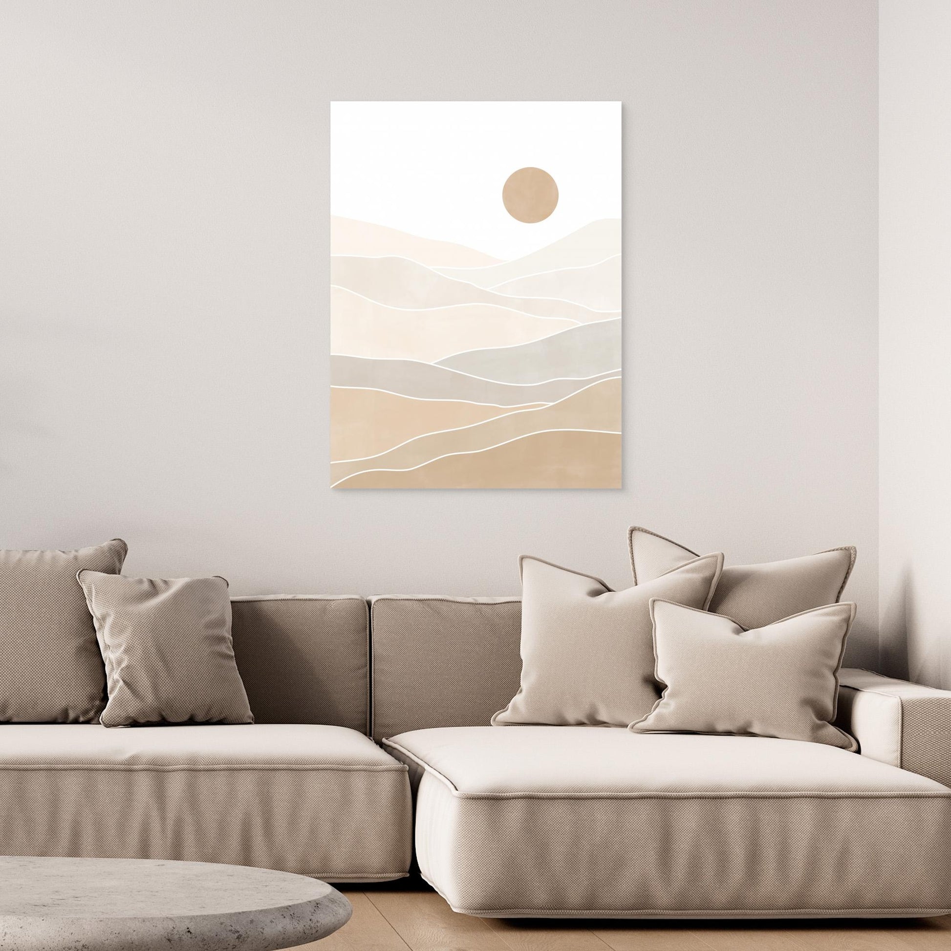 Abstract Beige Landscape 