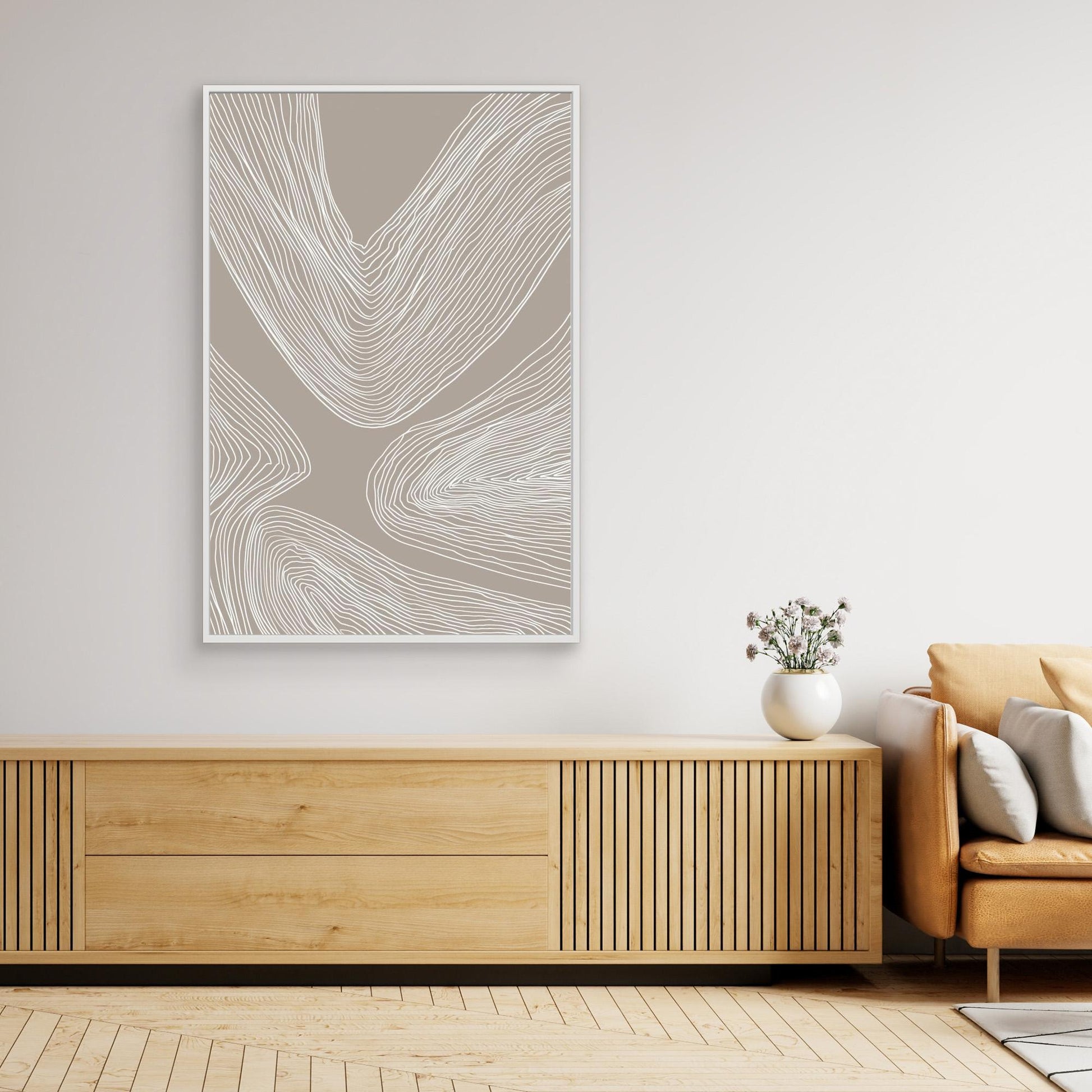 Flowing Contours Line Art