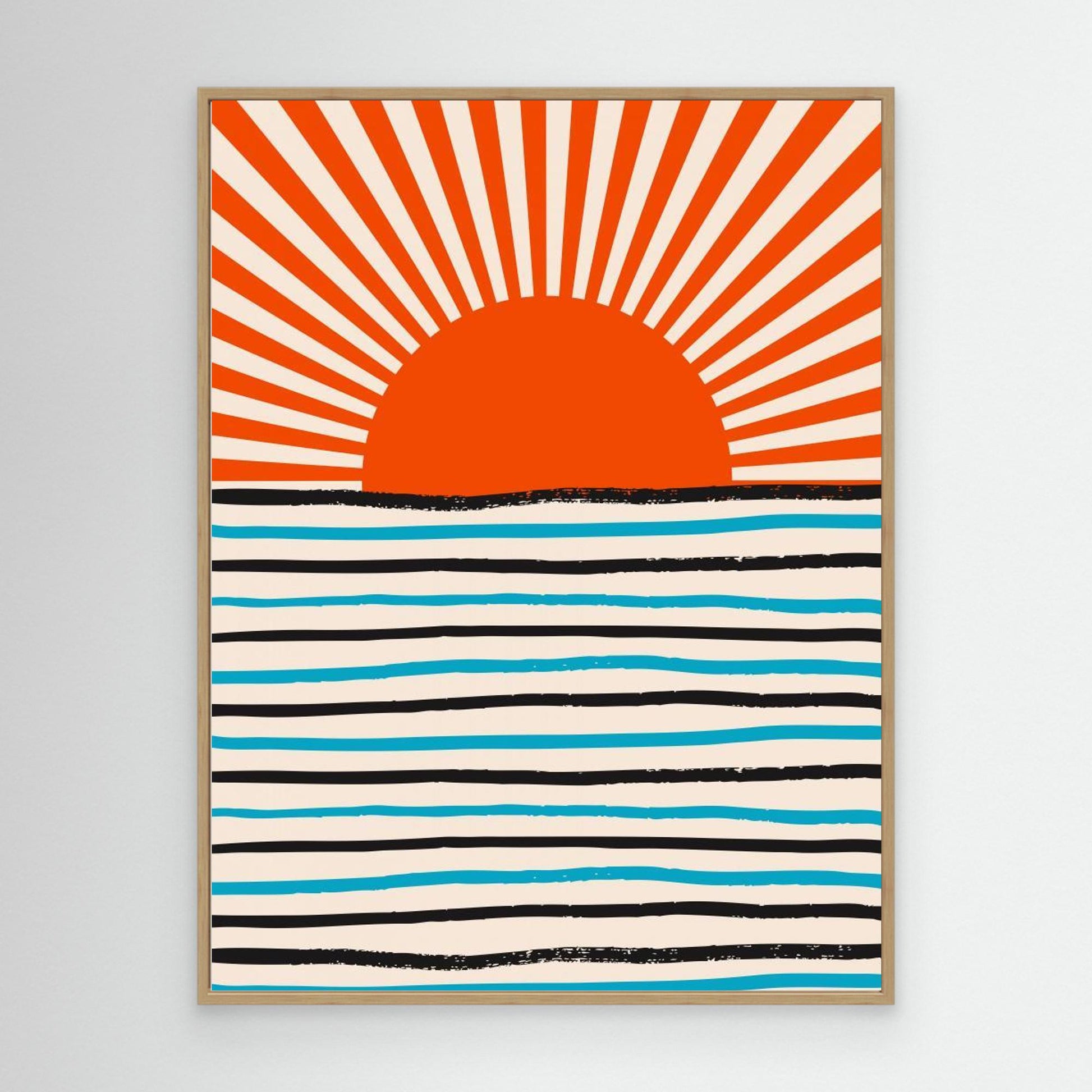 Red Sun and Sea