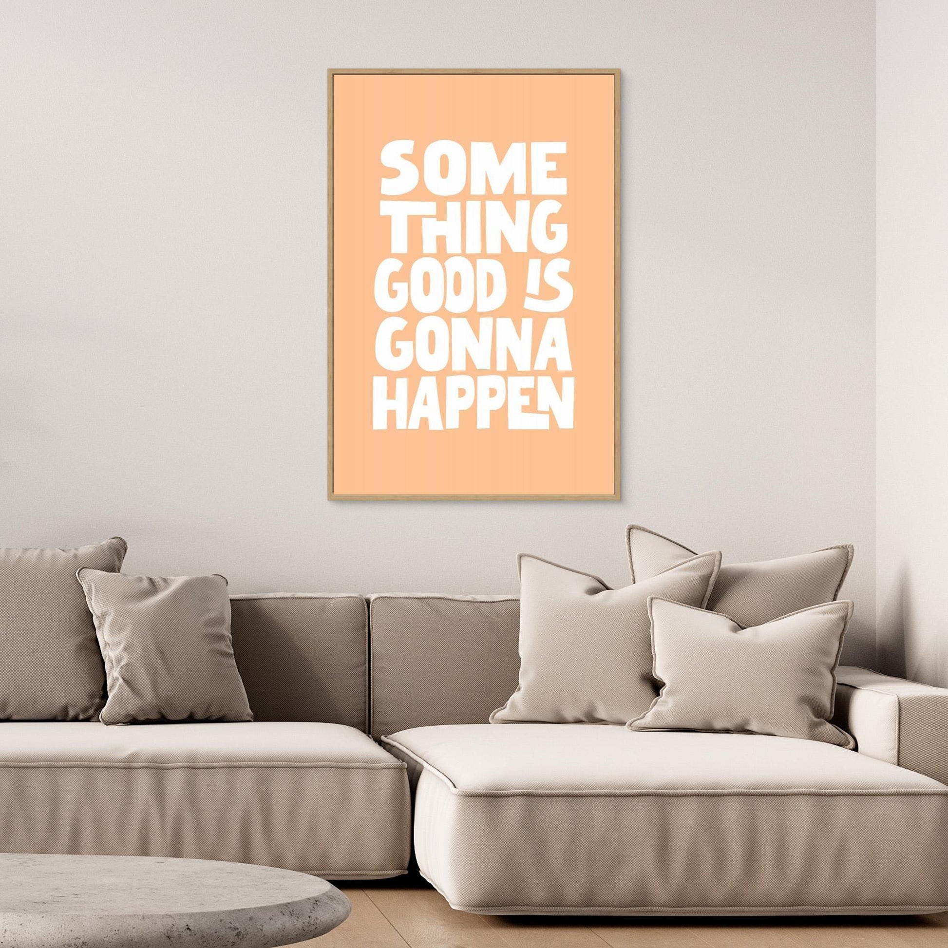 Something Good Is Gonna Happen Pantone Peach Fuzz Pictufy Collection 