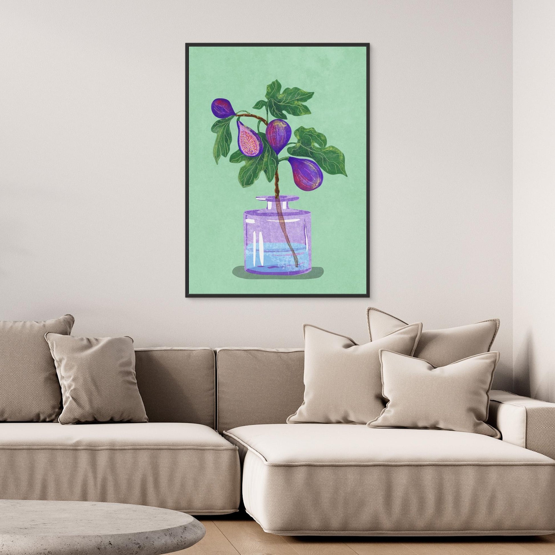 Figs Branch In Vase 