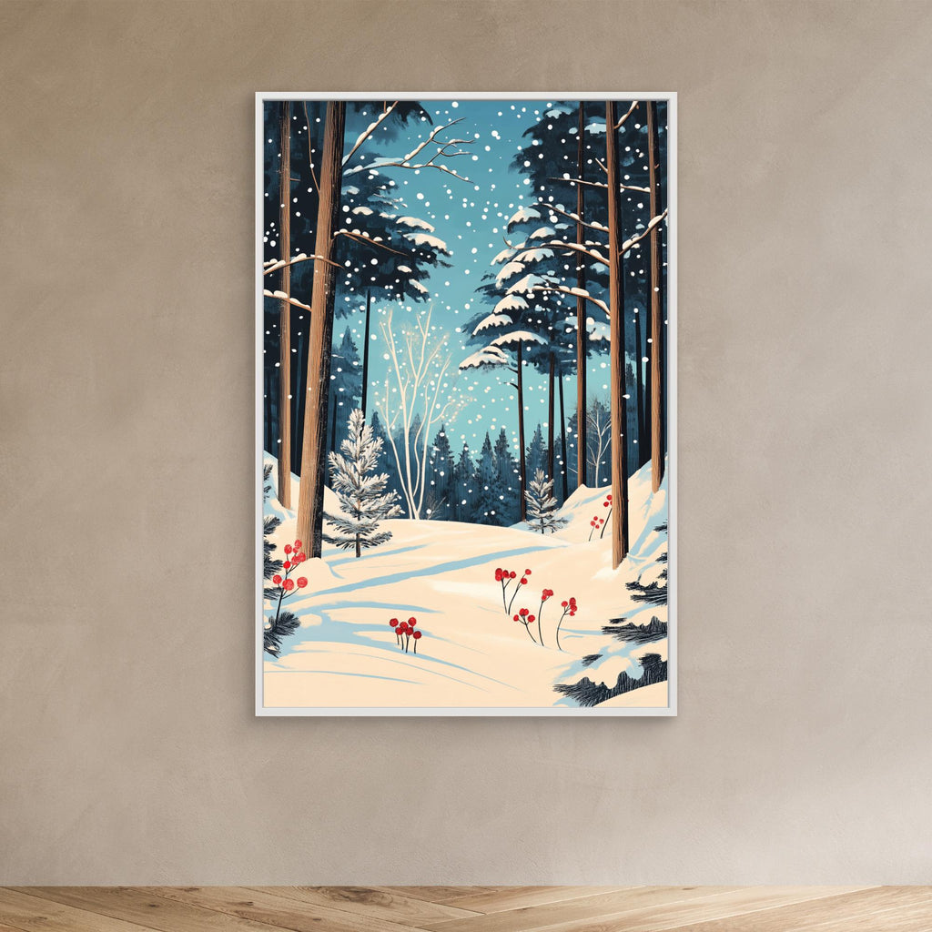 Christmas Snowy forest