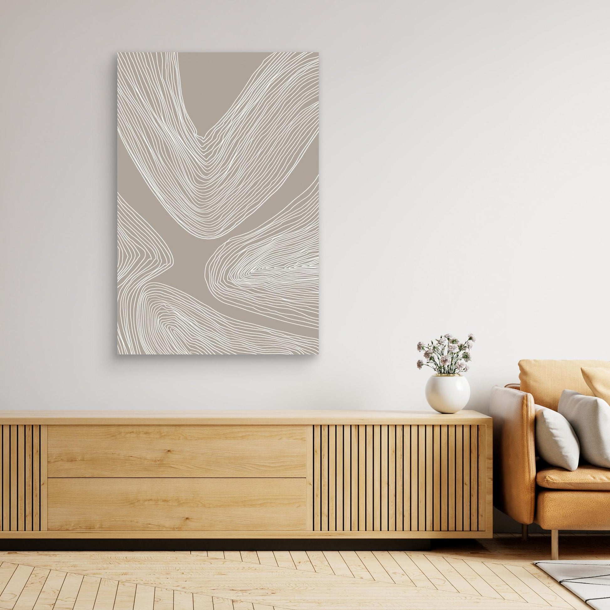 Flowing Contours Line Art