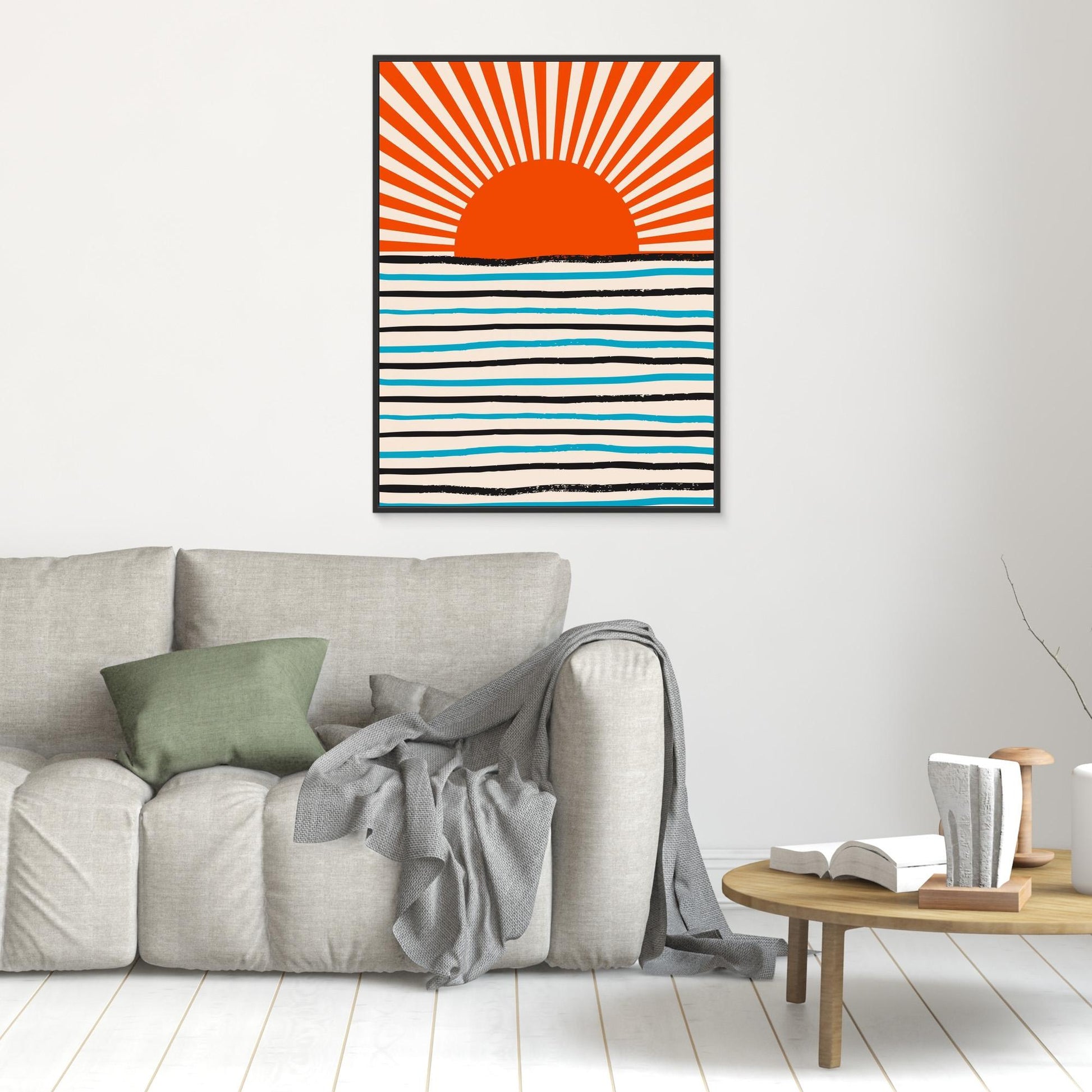 Red Sun and Sea