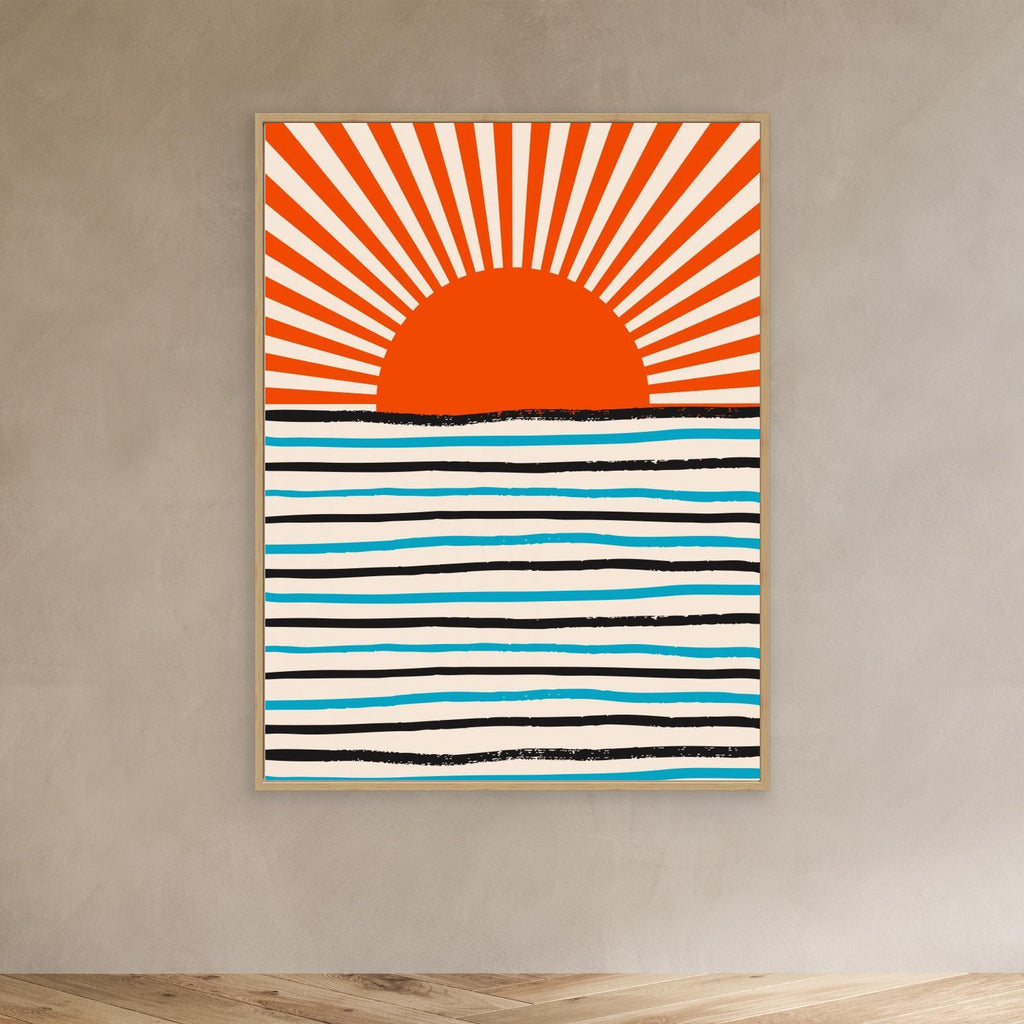 Red Sun and Sea