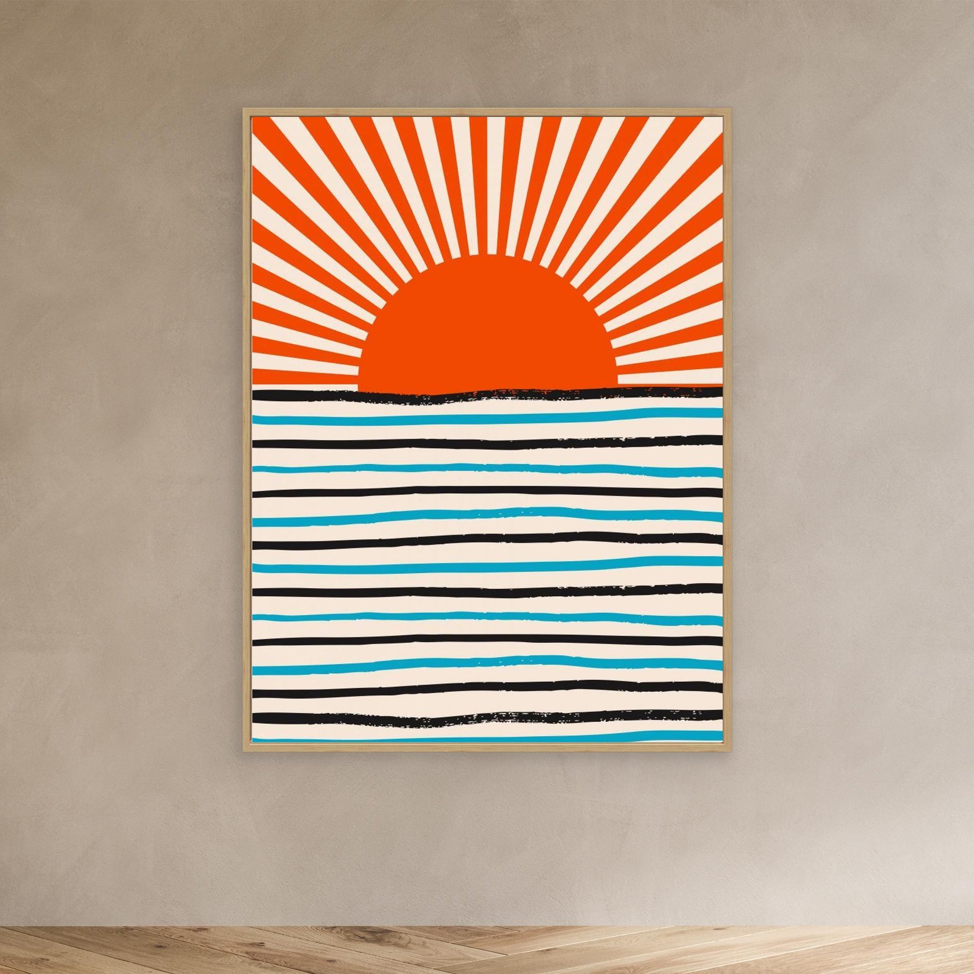 Red Sun and Sea