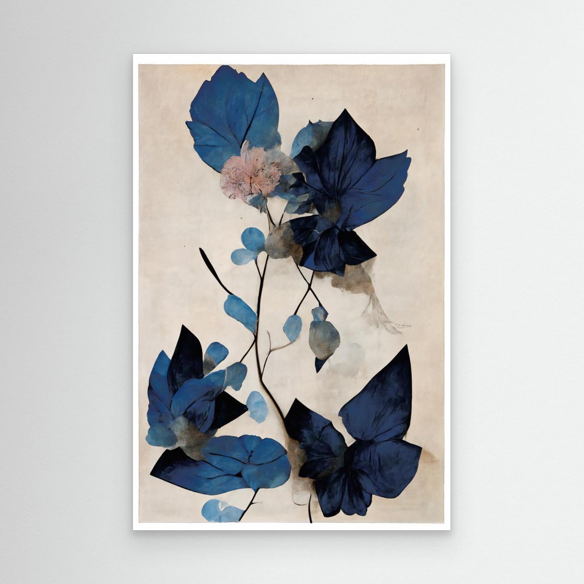 Blue Dry Flowers 