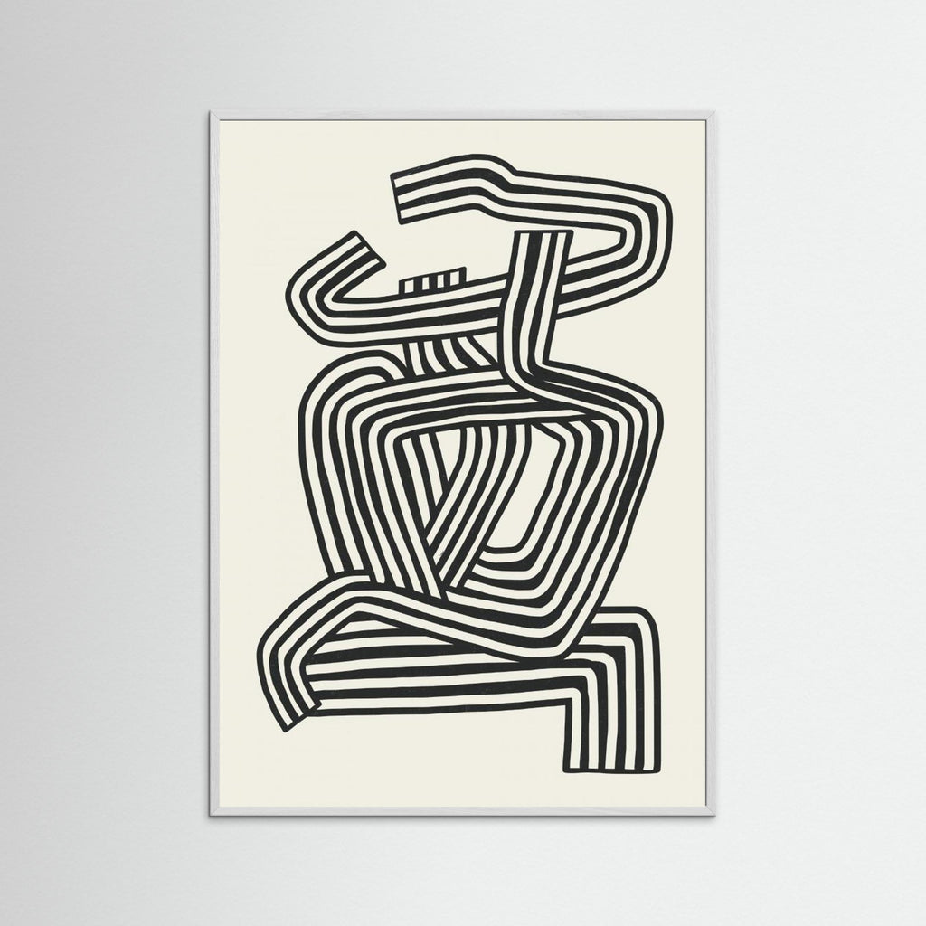 Stripe Woman Portrait 