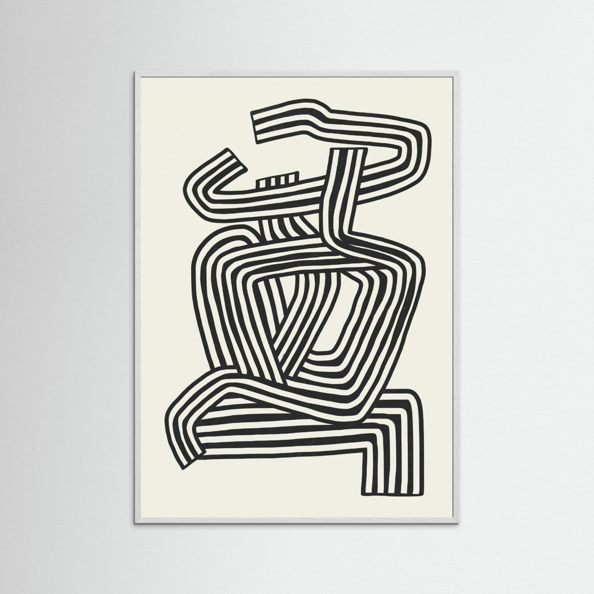 Stripe Woman Portrait 