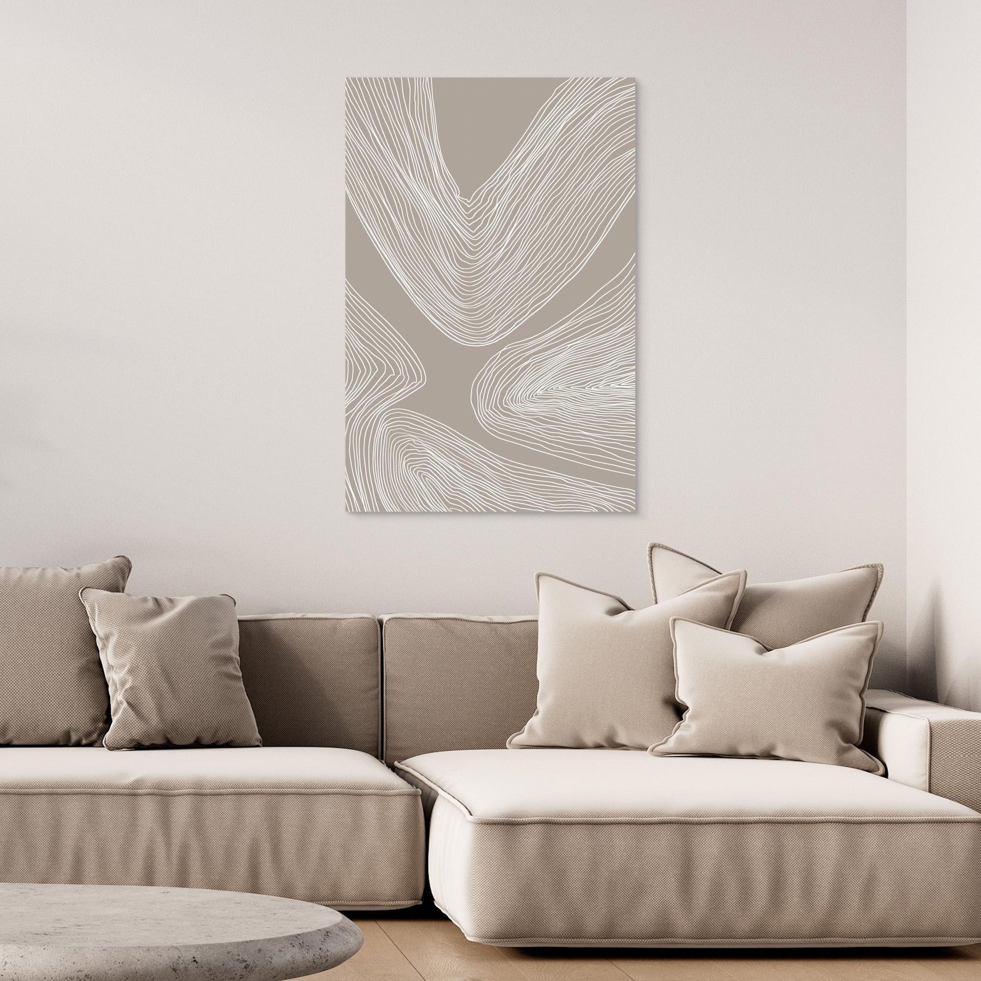 Flowing Contours Line Art